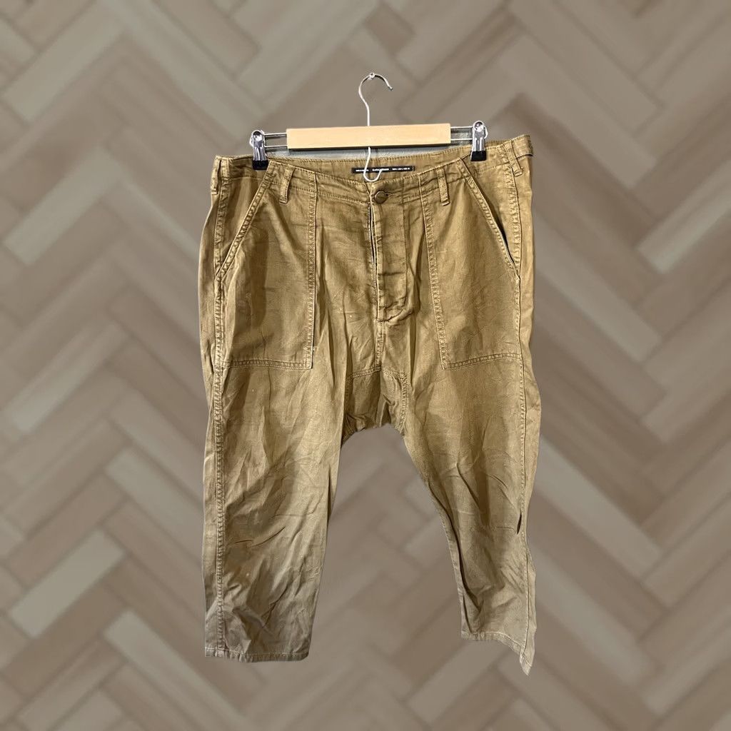 Zara Zara Womens Green Chino Cropped Pants L Size Large Cropped Straight Pants Womens Green Size 36" / US 14 / IT 50 - 1 Thumbnail