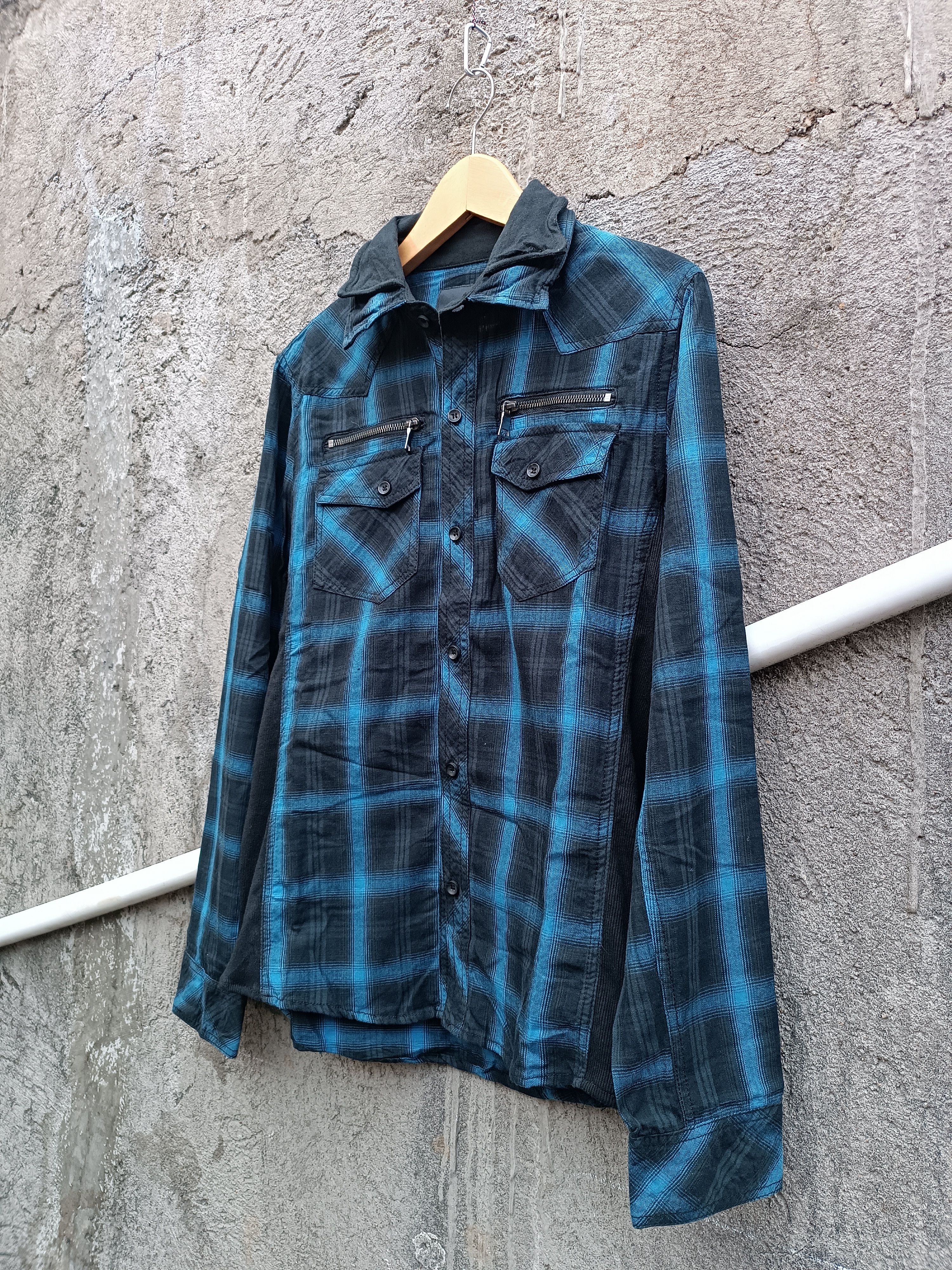 In The Attic In The Attic Double Collar Vkei LGB Y2K Grunge Style Size US M / EU 48-50 / 2 - 2 Thumbnail