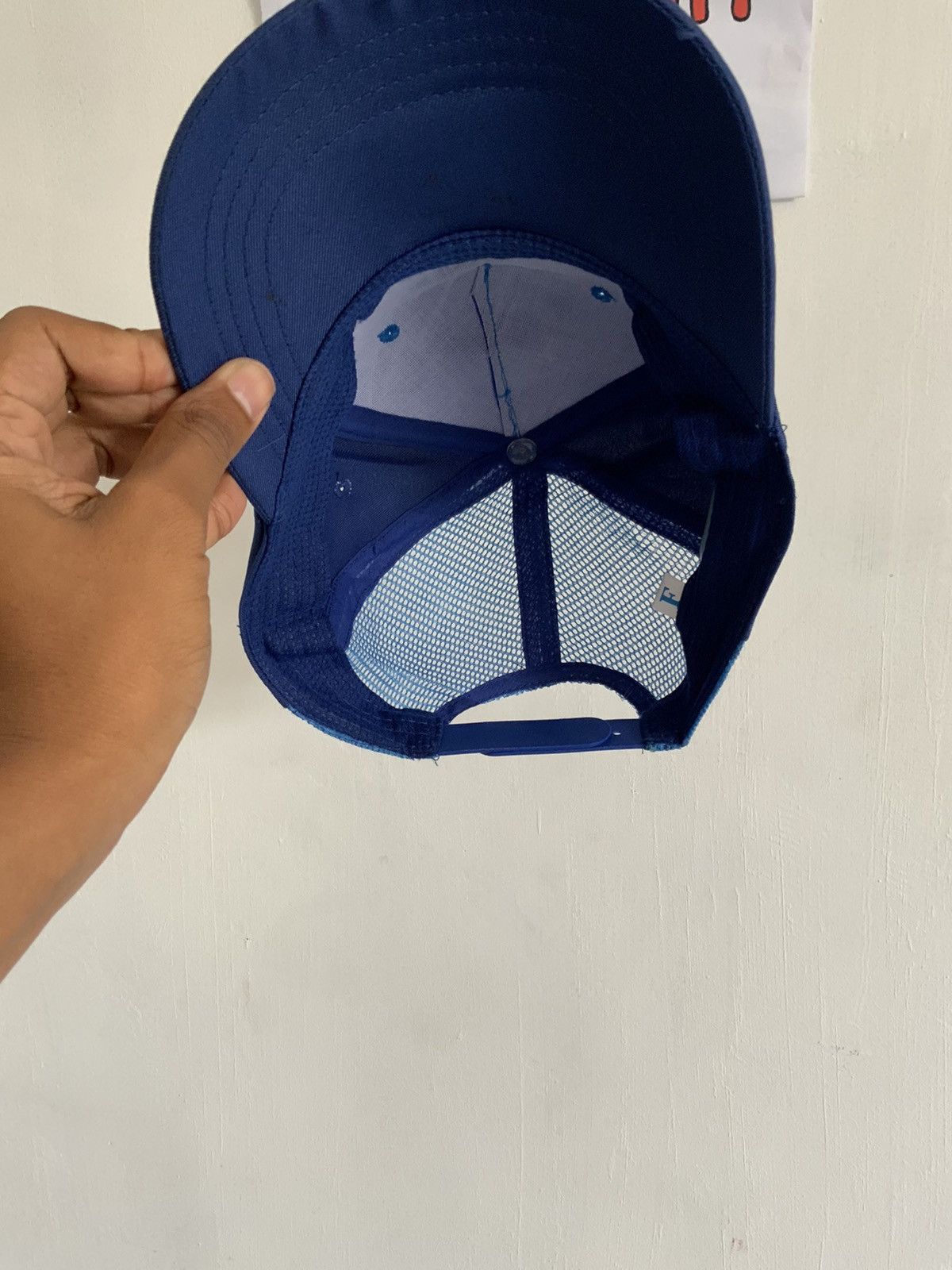 Japanese Brand Sakai Panda Indigo Mizuno Japan Trucker Hat Size ONE SIZE - 9 Thumbnail