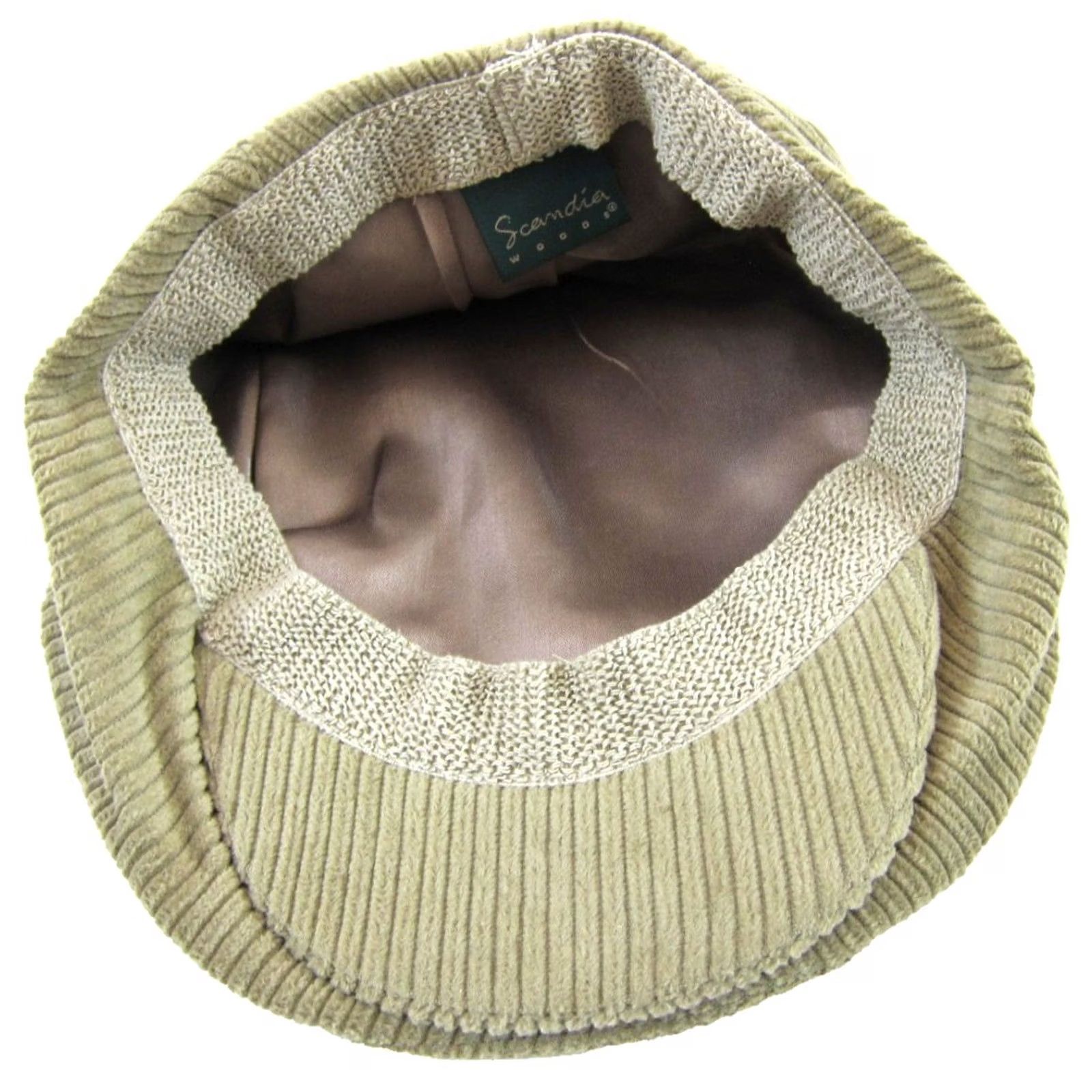 Vintage Scandia Woods Brown Corduroy Flat Cap XL Men Size ONE SIZE - 4 Thumbnail