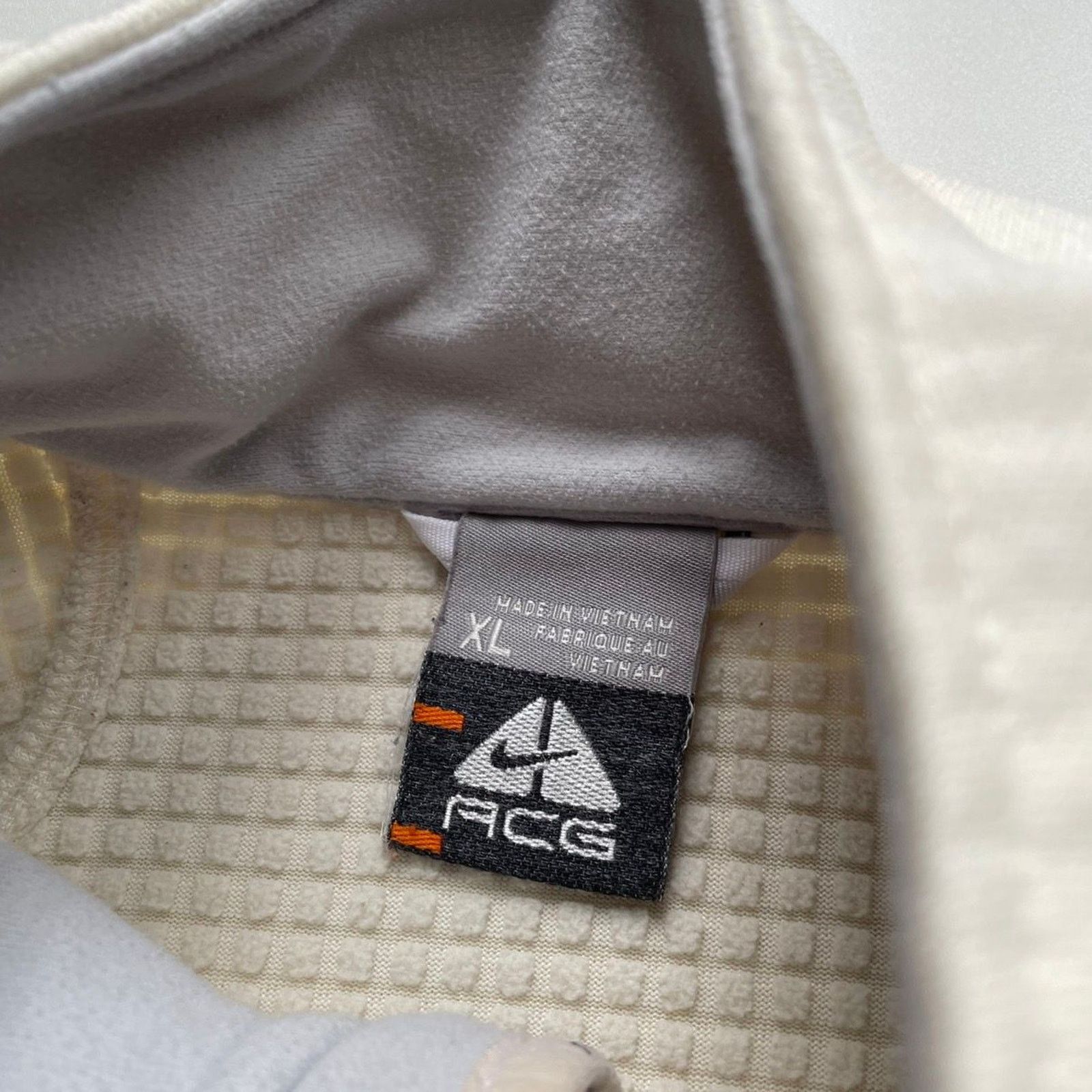 Nike × Nike ACG × Vintage Vintage Y2K Nike ACG Thermal Fleece Jacket White Women's XL Size XL / US 12-14 / IT 48-50 - 3 Thumbnail
