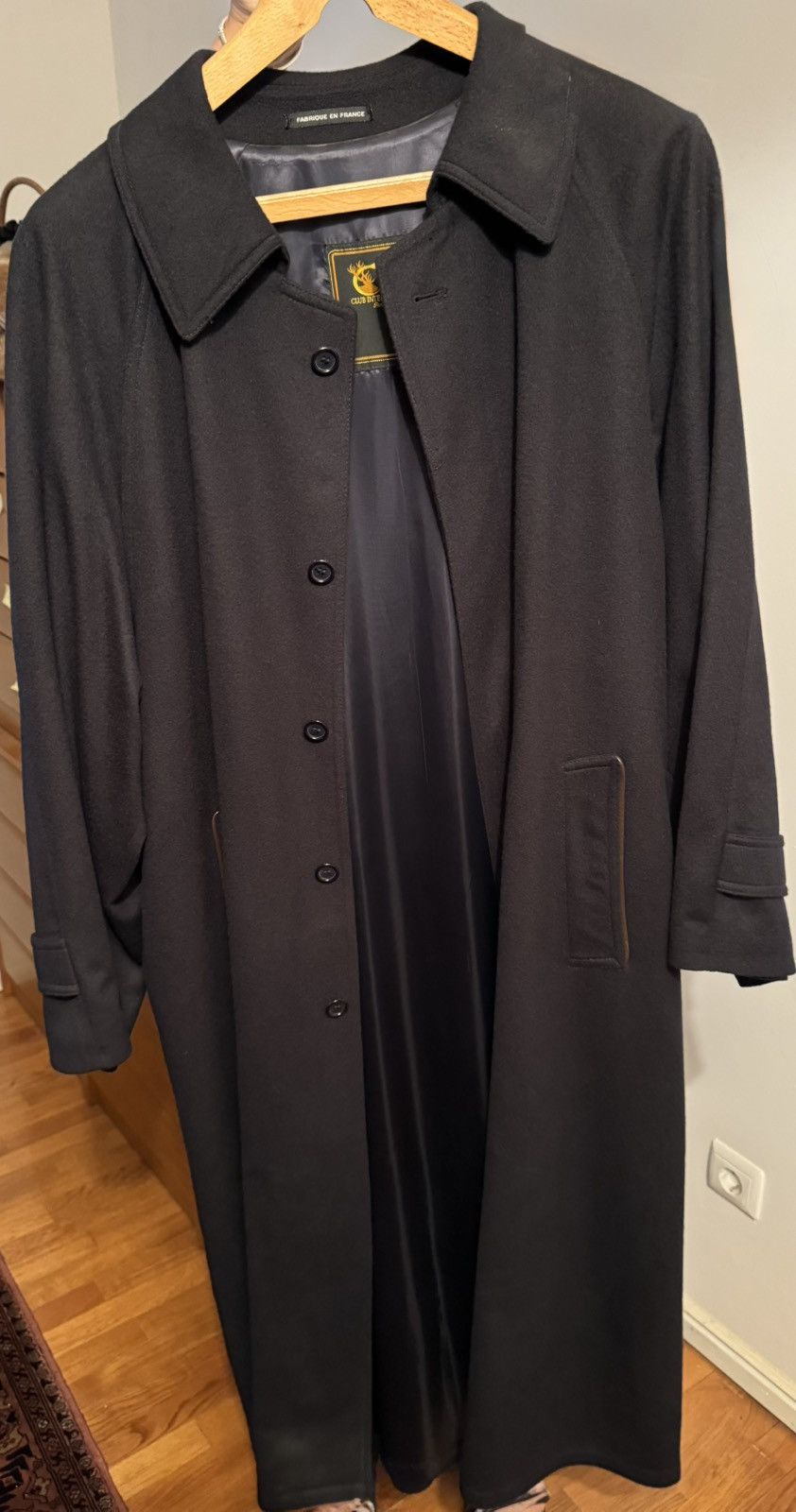 Other Club Interchasse Paris Coat - Virgin Wool & Alpaca - Navy Size US L / EU 52-54 / 3 - 1 Thumbnail