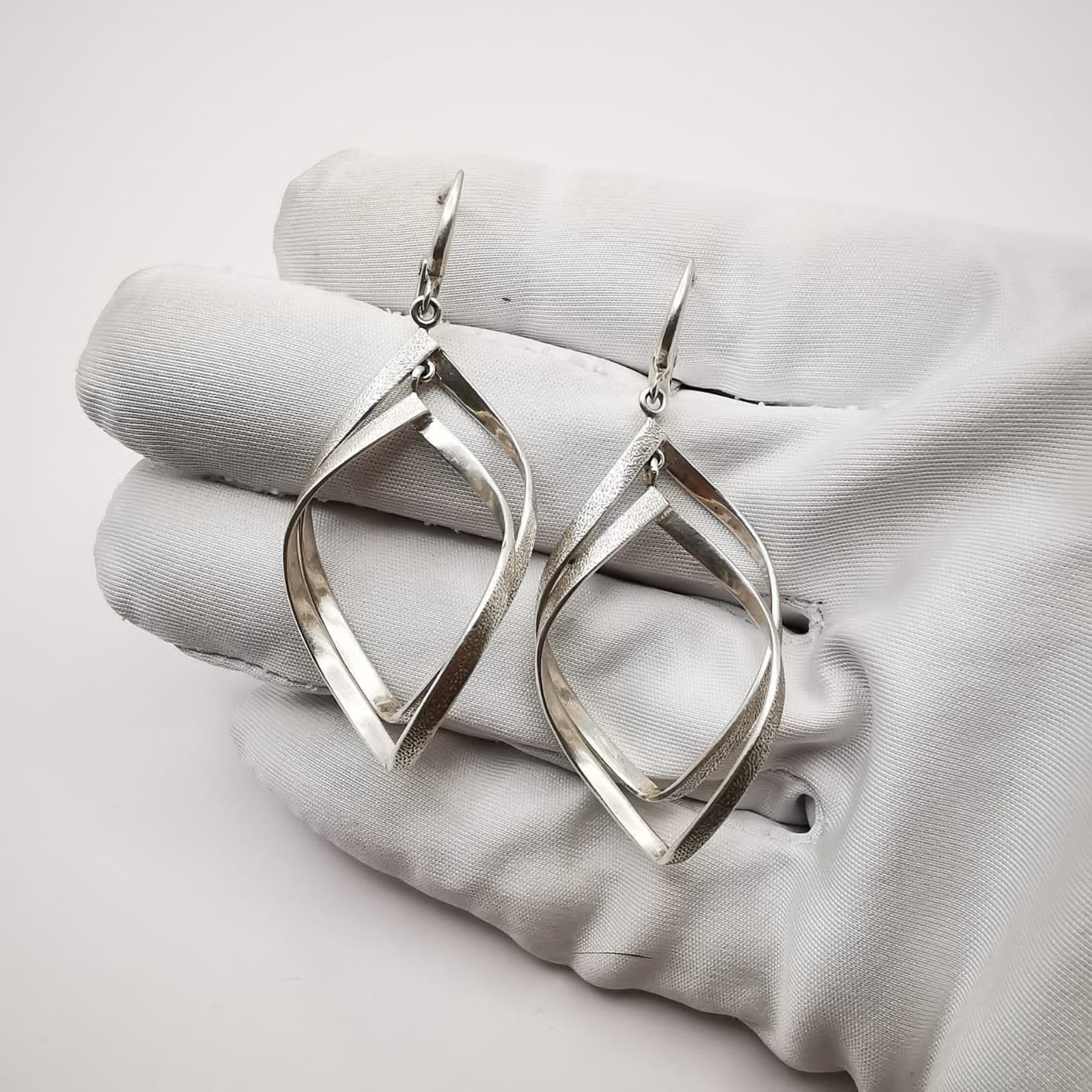 Sterling Silver × Vintage Vintage,Fancy Women's Earrings,925 Silver,Jewelry 9,6 g Size ONE SIZE - 4 Thumbnail