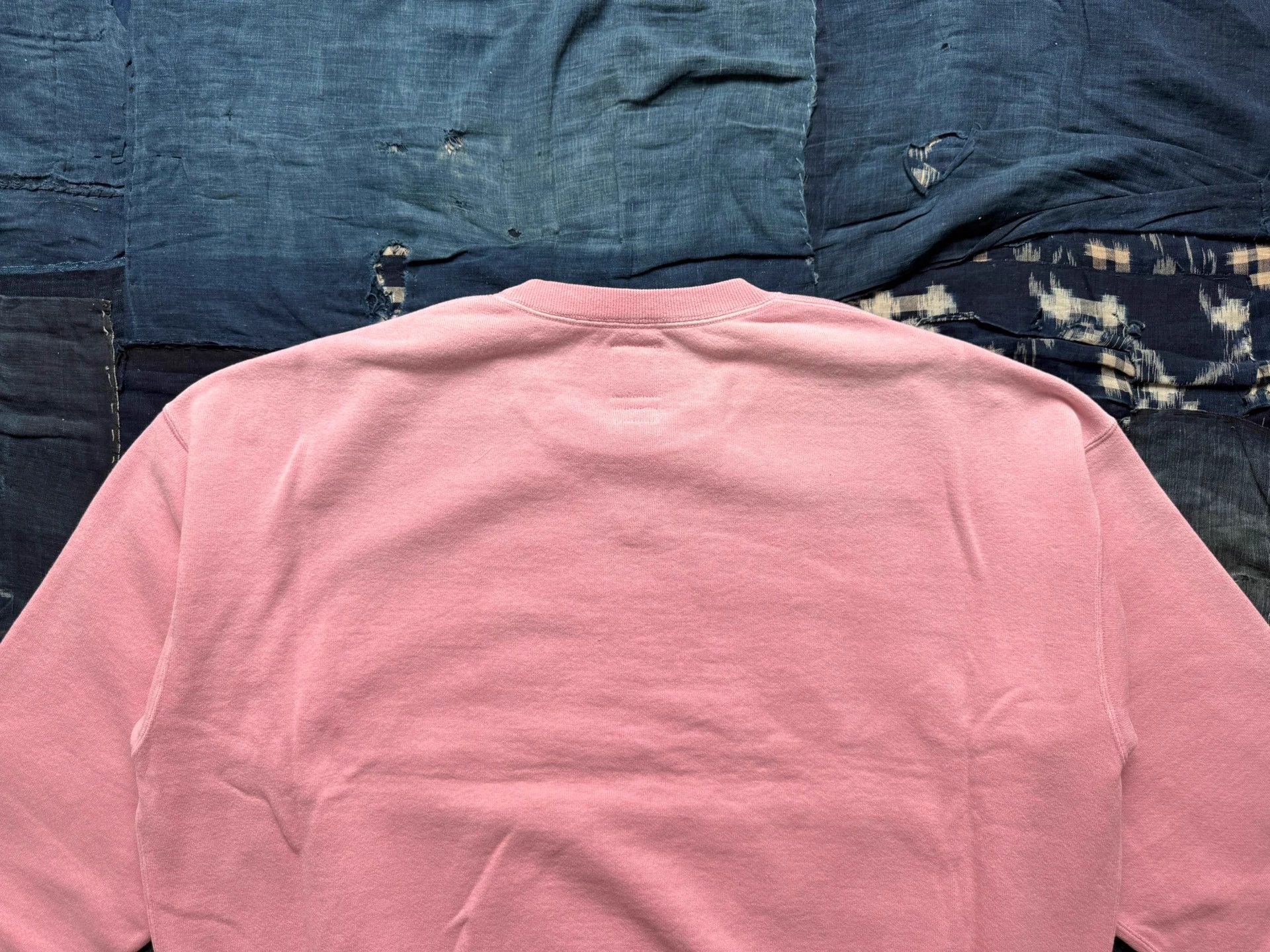 VISVIM 26SS AMPLUS L/S SWEAT DISTRESSED PINK