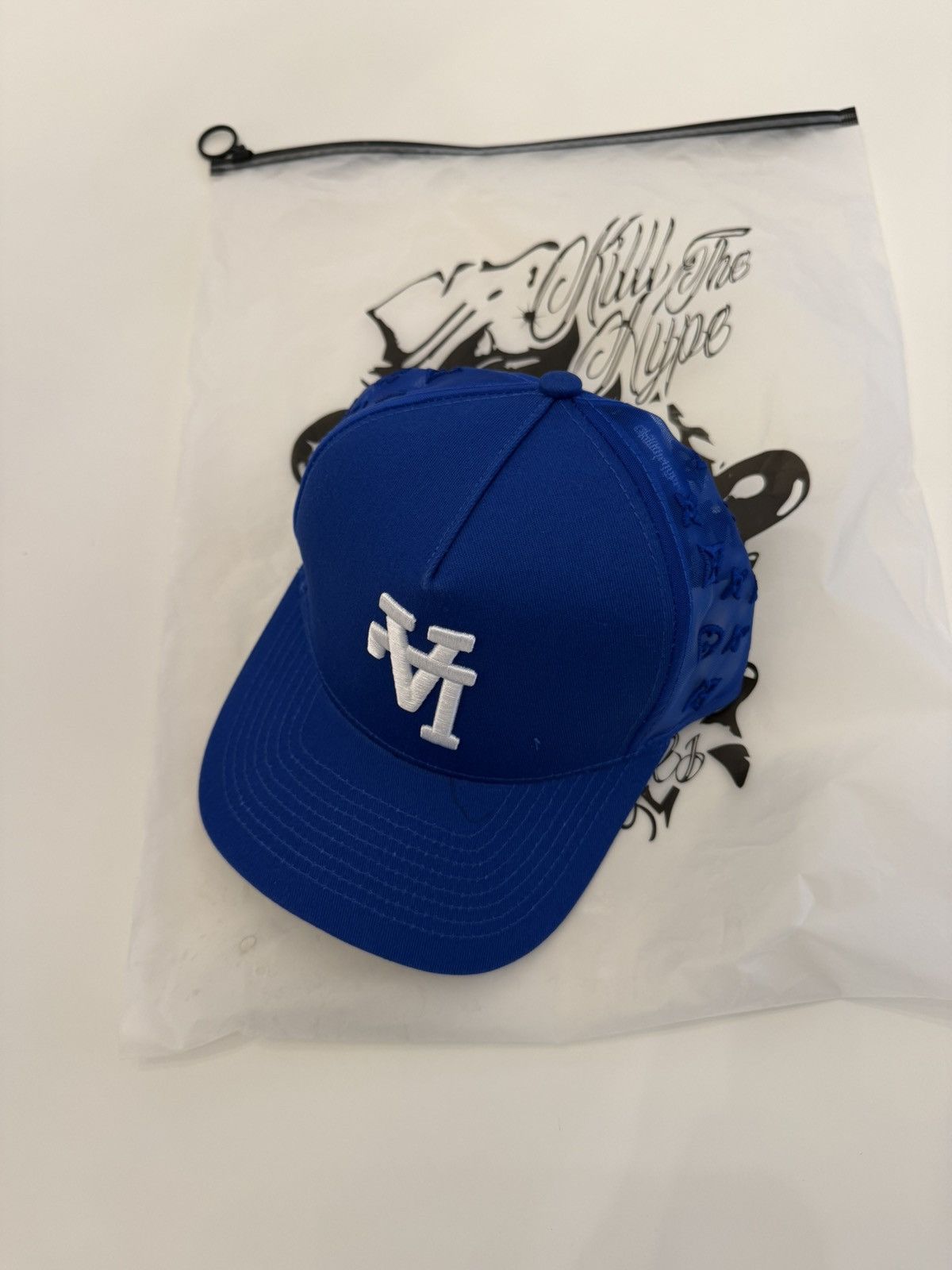 Other Kill The Hype LA Monogram Trucker Hat Blue Size ONE SIZE - 4 Thumbnail