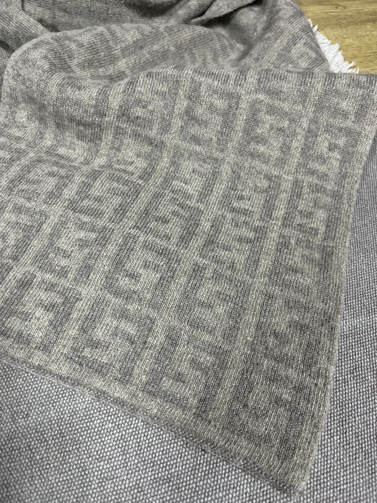 Fendi Vintage Fendi Monogram Wool Blend Scarf Size ONE SIZE - 2 Thumbnail