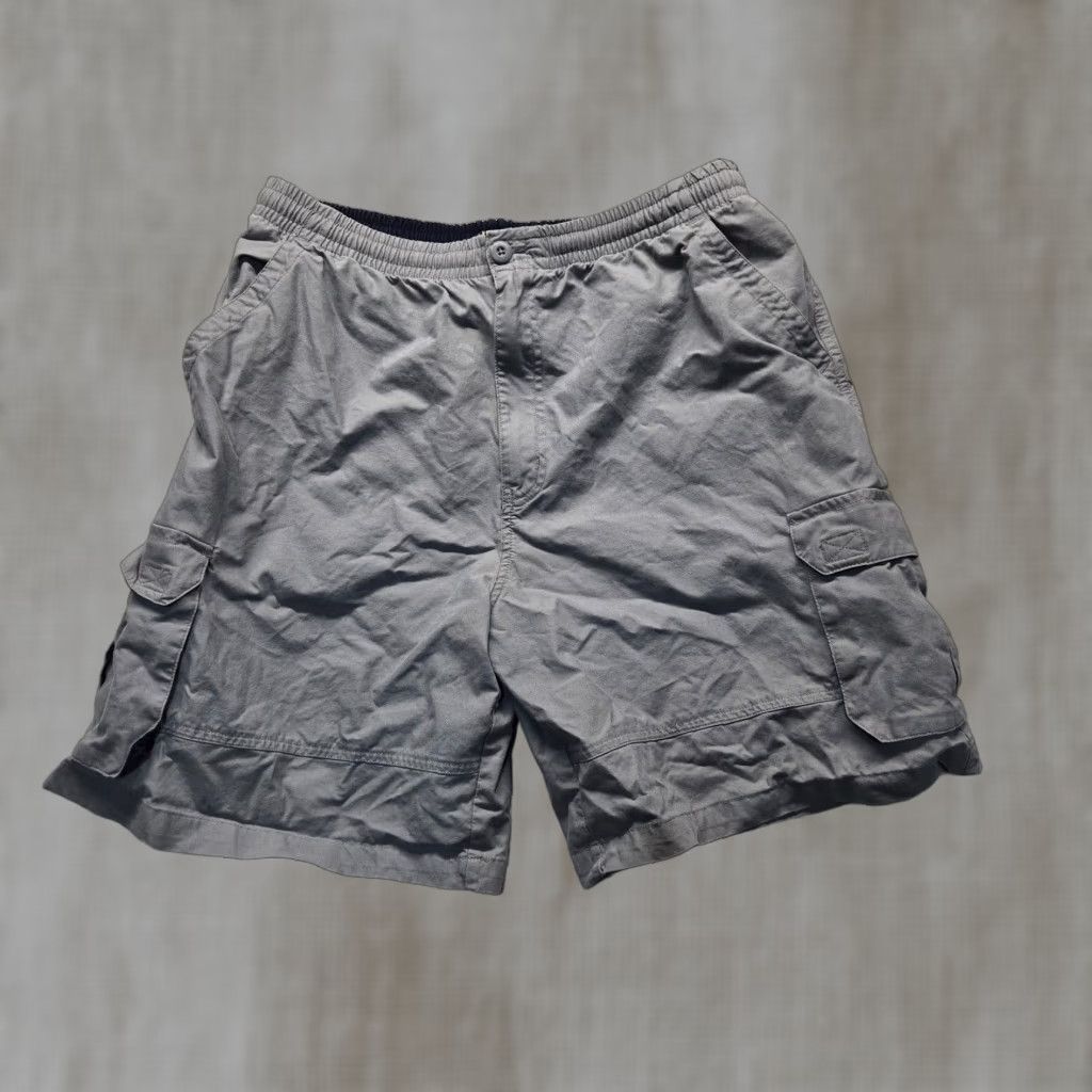 Faded Glory Faded Glory Cargo Shorts – Men – Size 32 – Gray – Stretch Cotton Flat Front Mid Rise, Regular Fit, Casual/Workwear Size US 32 / EU 48 - 1 Thumbnail
