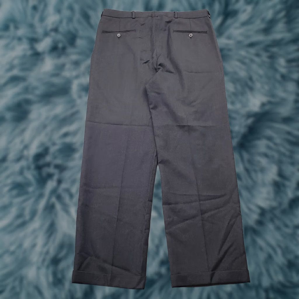 Brooks Brothers Brooks Brothers Men's 34 Gray Wool Comfort Stretch Pleated Cuffed Pants Made USA Size US 34 / EU 50 - 1 Thumbnail