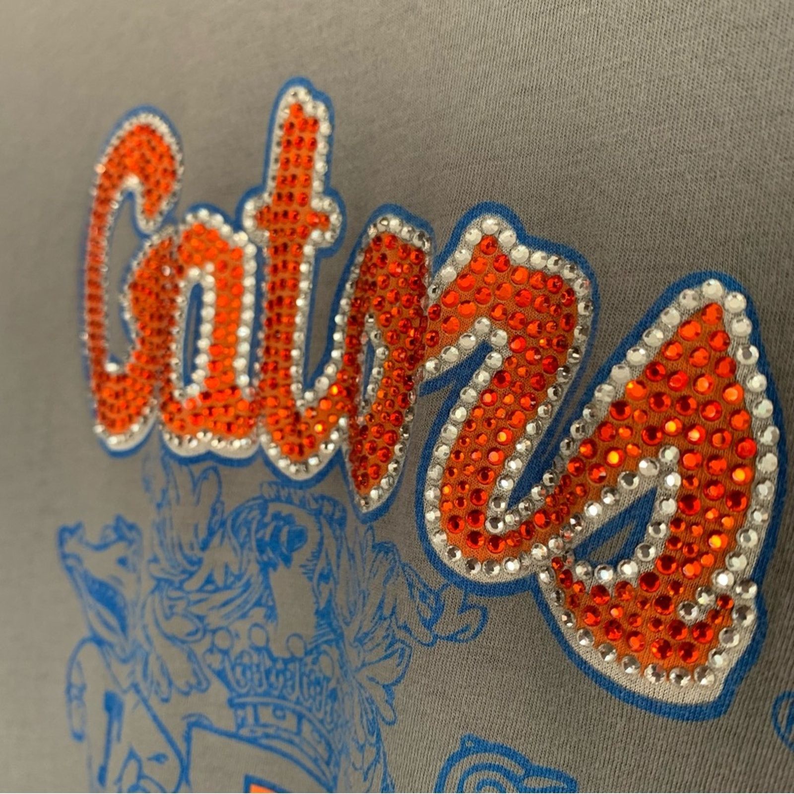 NCAA LONGSLEEVE FLORIDA GATORS RHINESTONE LOGO GRAY SHIRT LARGE Size L / US 10 / IT 46 - 3 Thumbnail