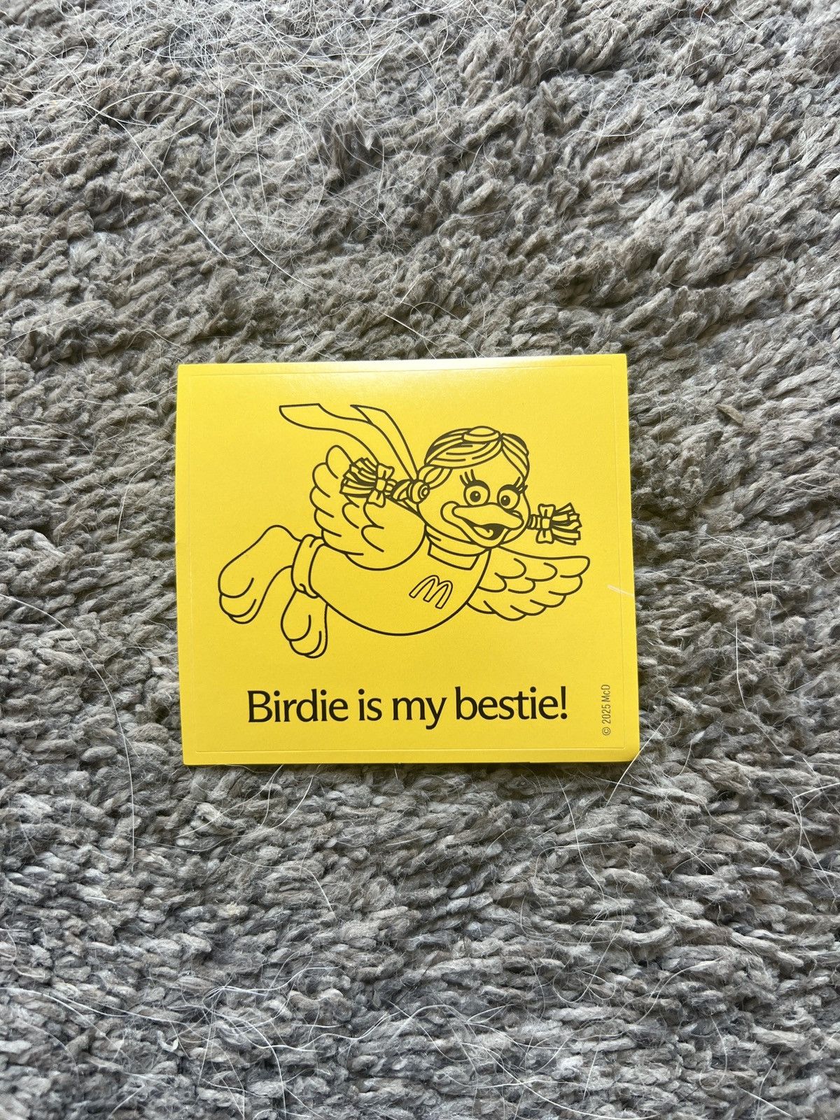 Hypebeast 2025 McDonald’s Birdie Is My Bestie! Sticker Size ONE SIZE - 1 Thumbnail
