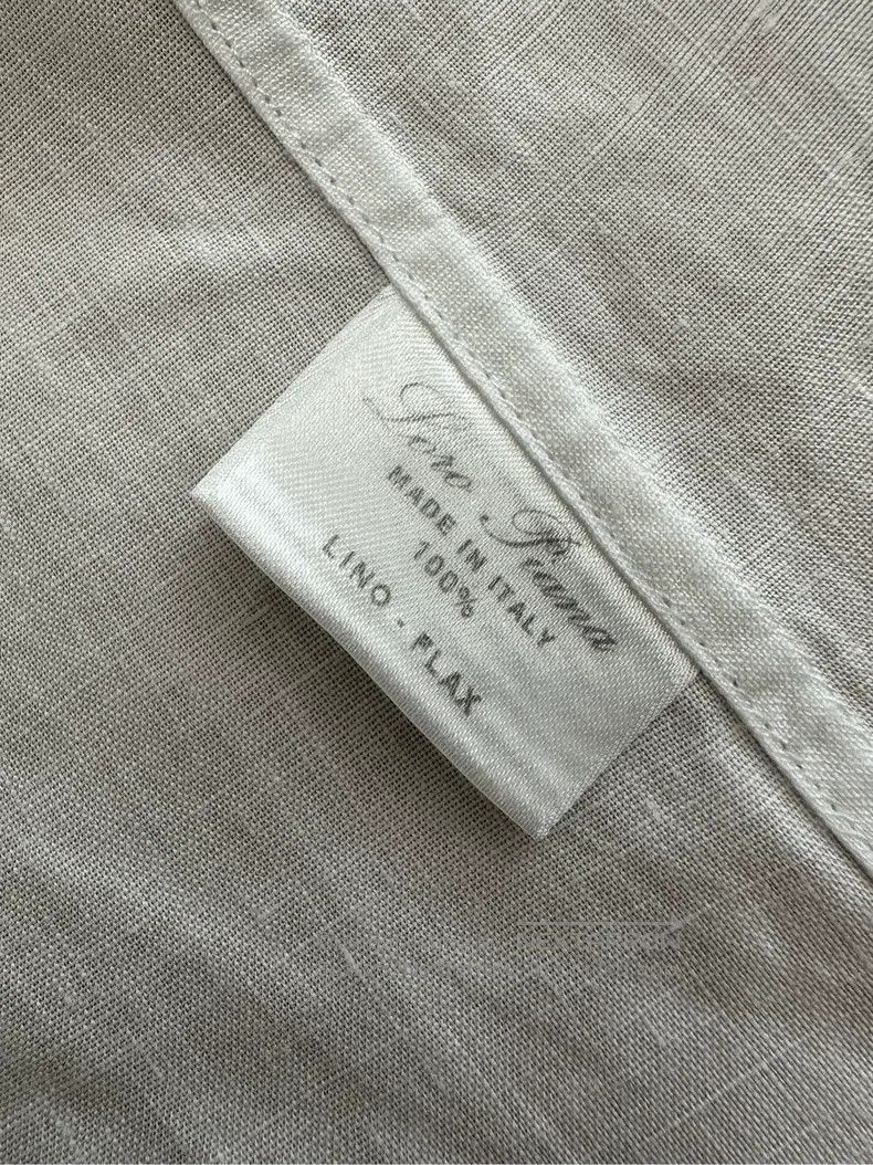 Loro Piana Loro Piana Linen Solid Mother-of-Pearl Button Shirt, White Size S / US 4 / IT 40 - 9 Thumbnail