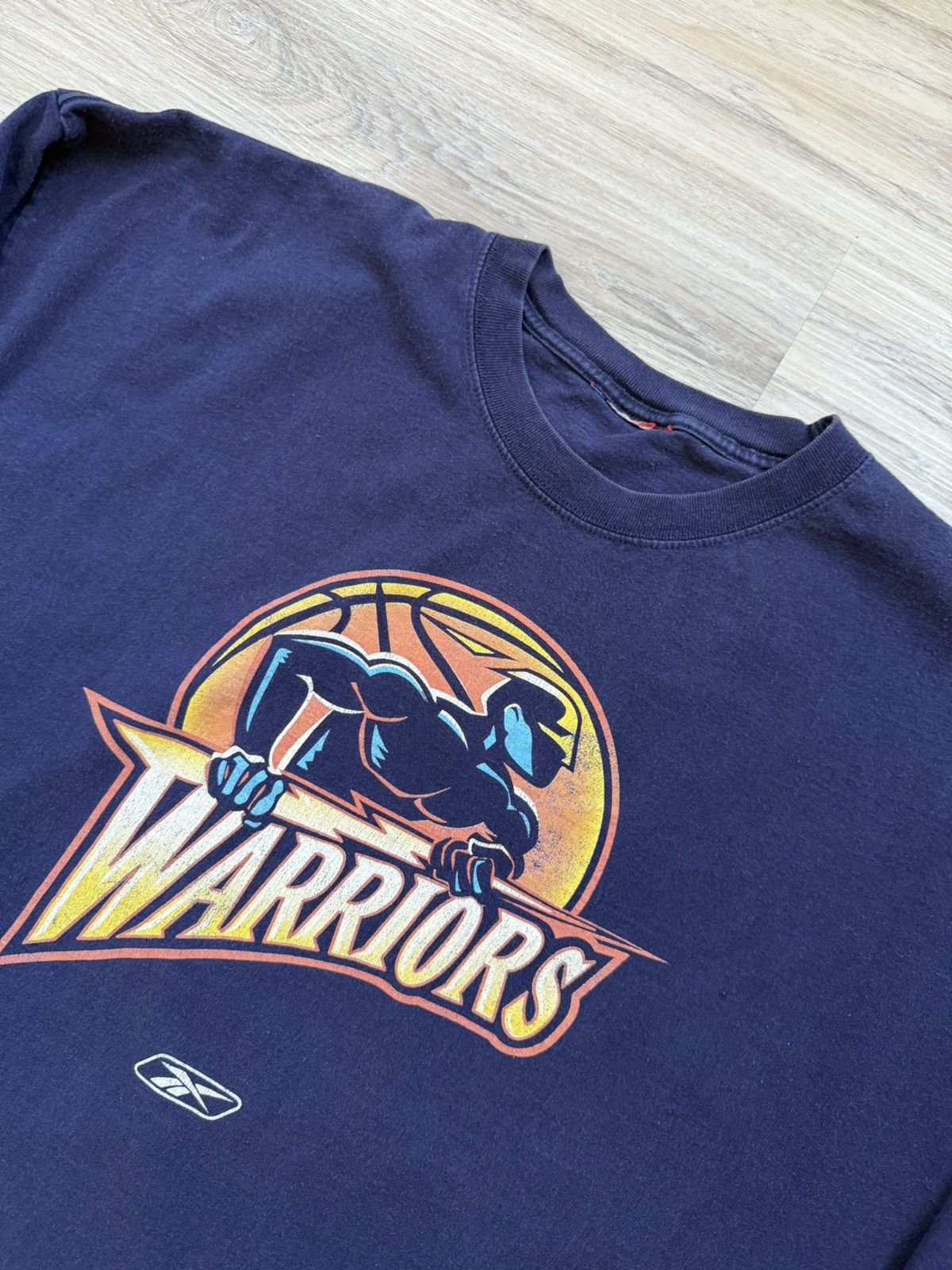 NBA × Reebok × Vintage Vintage 2000s Reebok Warriors T-shirt Size US XXL / EU 58 / 5 - 3 Thumbnail