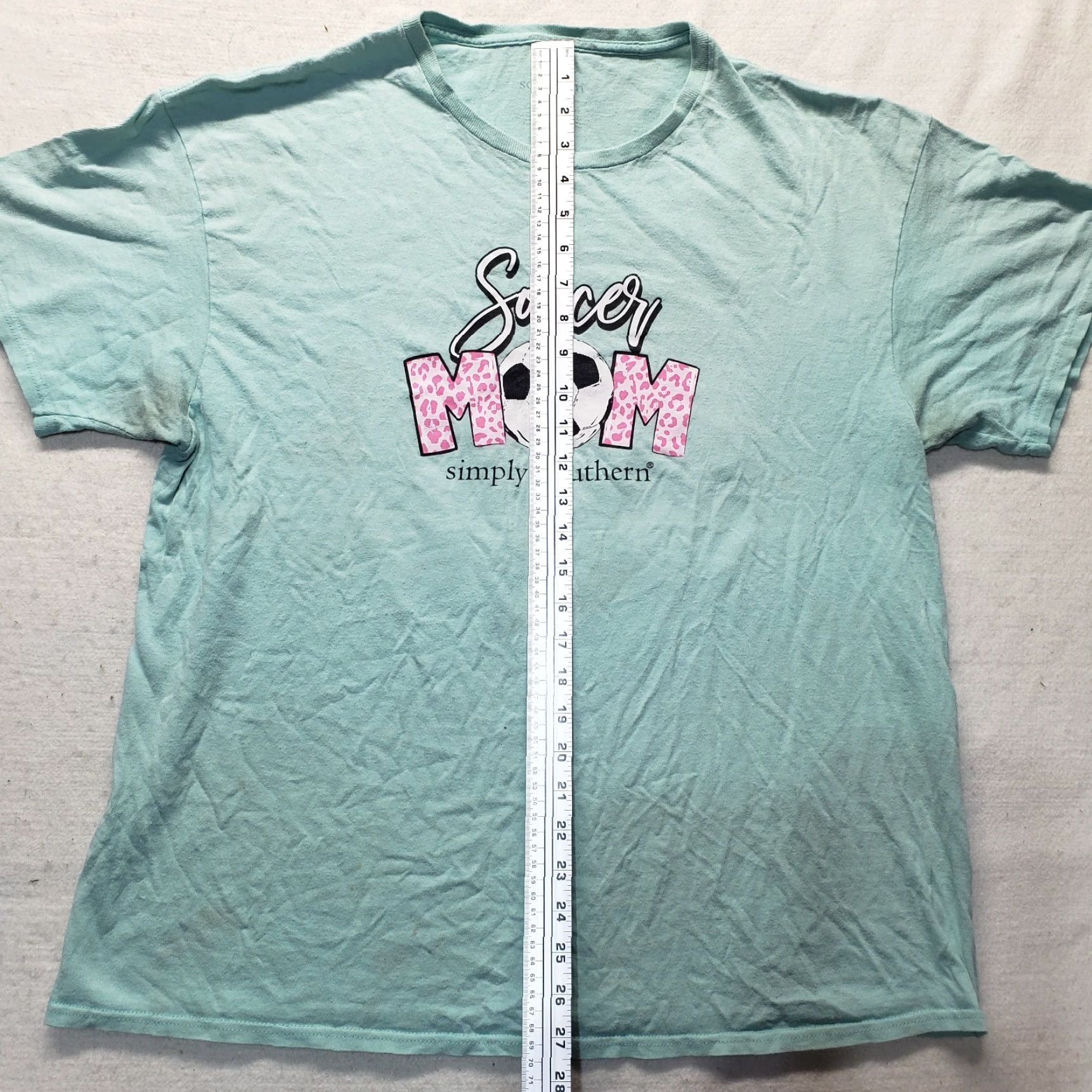 Vintage VINTAGE Simply Southern Shirt Womens XL Green Soccer Mom Biggest Fan T-Shirt 90s Football-Theme Size XL / US 12-14 / IT 48-50 - 7 Thumbnail