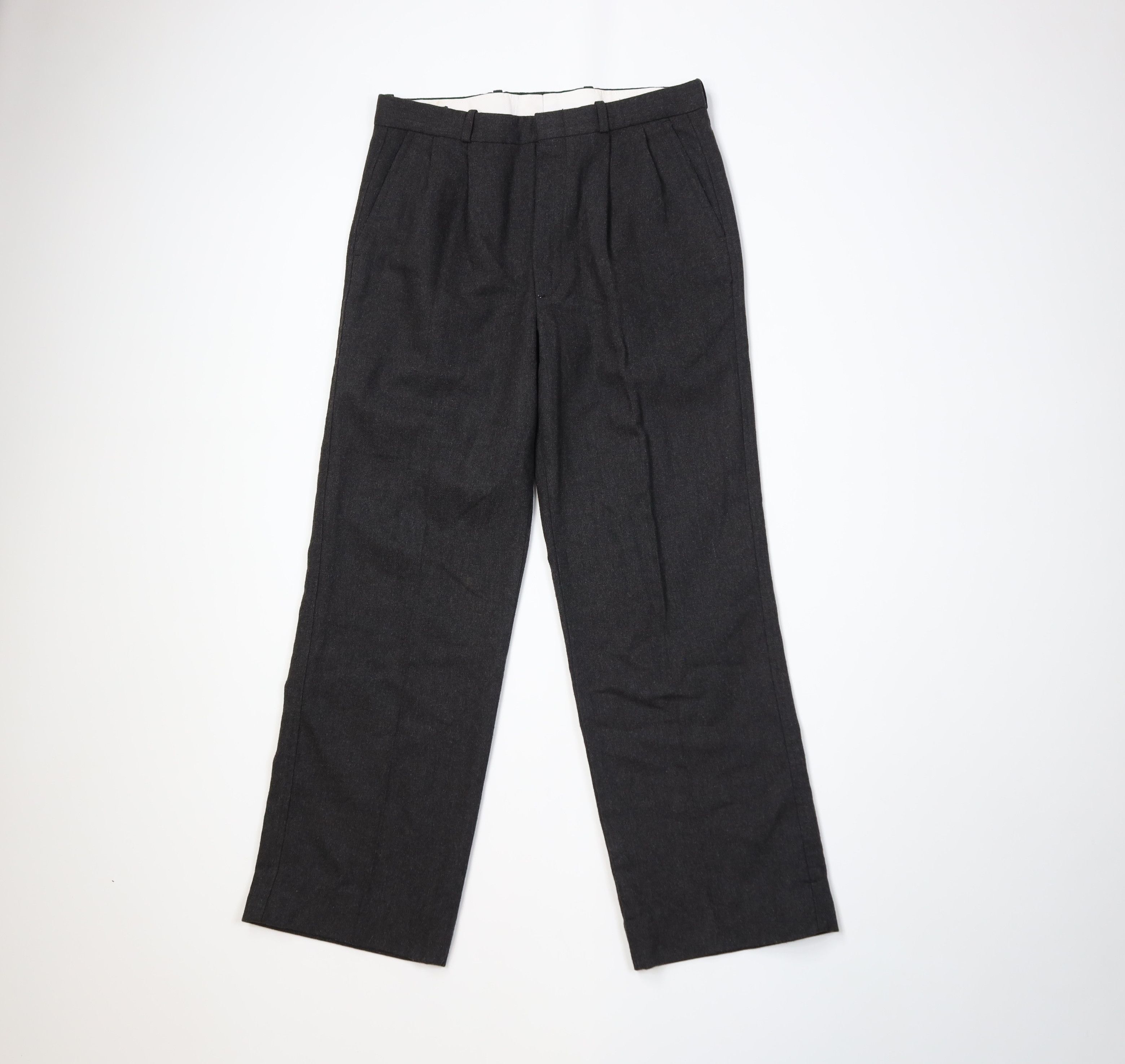 Vintage Vintage 70s Streetwear Pleated Chino Pants Trousers Gray USA Size US 30 / EU 46 - 1 Thumbnail
