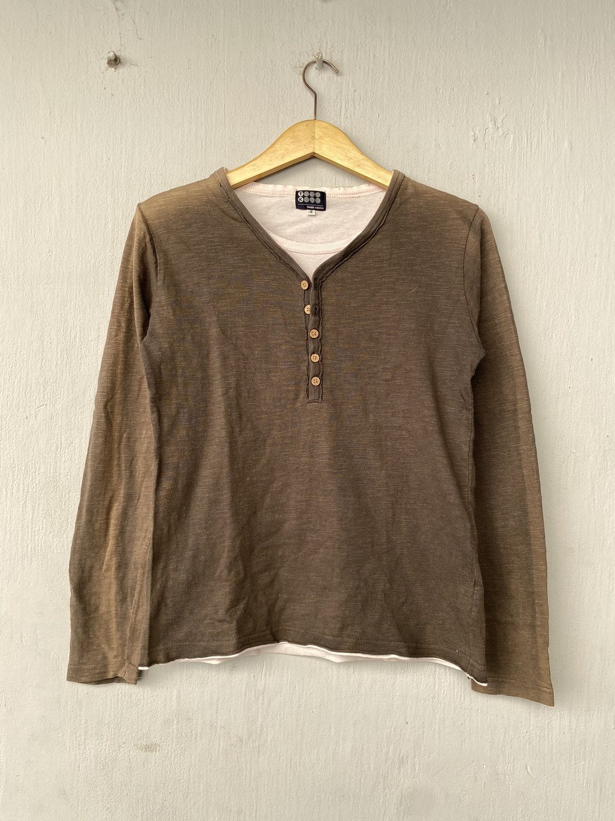 Japanese Brand Vintage Y2K Takeo Kikuchi Long Sleeve Size US S / EU 44-46 / 1 - 1 Thumbnail