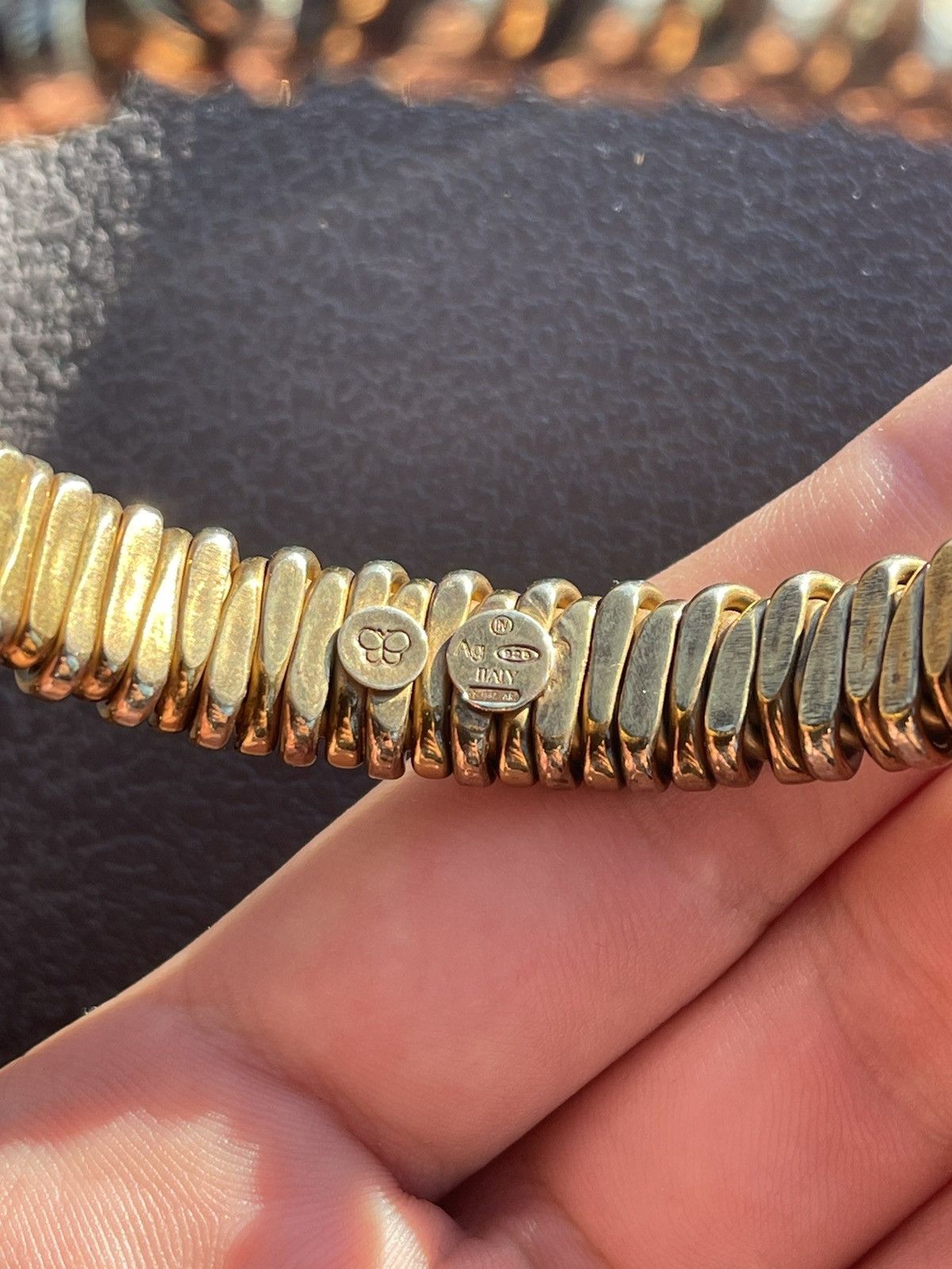 Bottega Veneta Bottega Veneta Silver 925 Bracelet Golden Plating Archive Size ONE SIZE - 21 Thumbnail