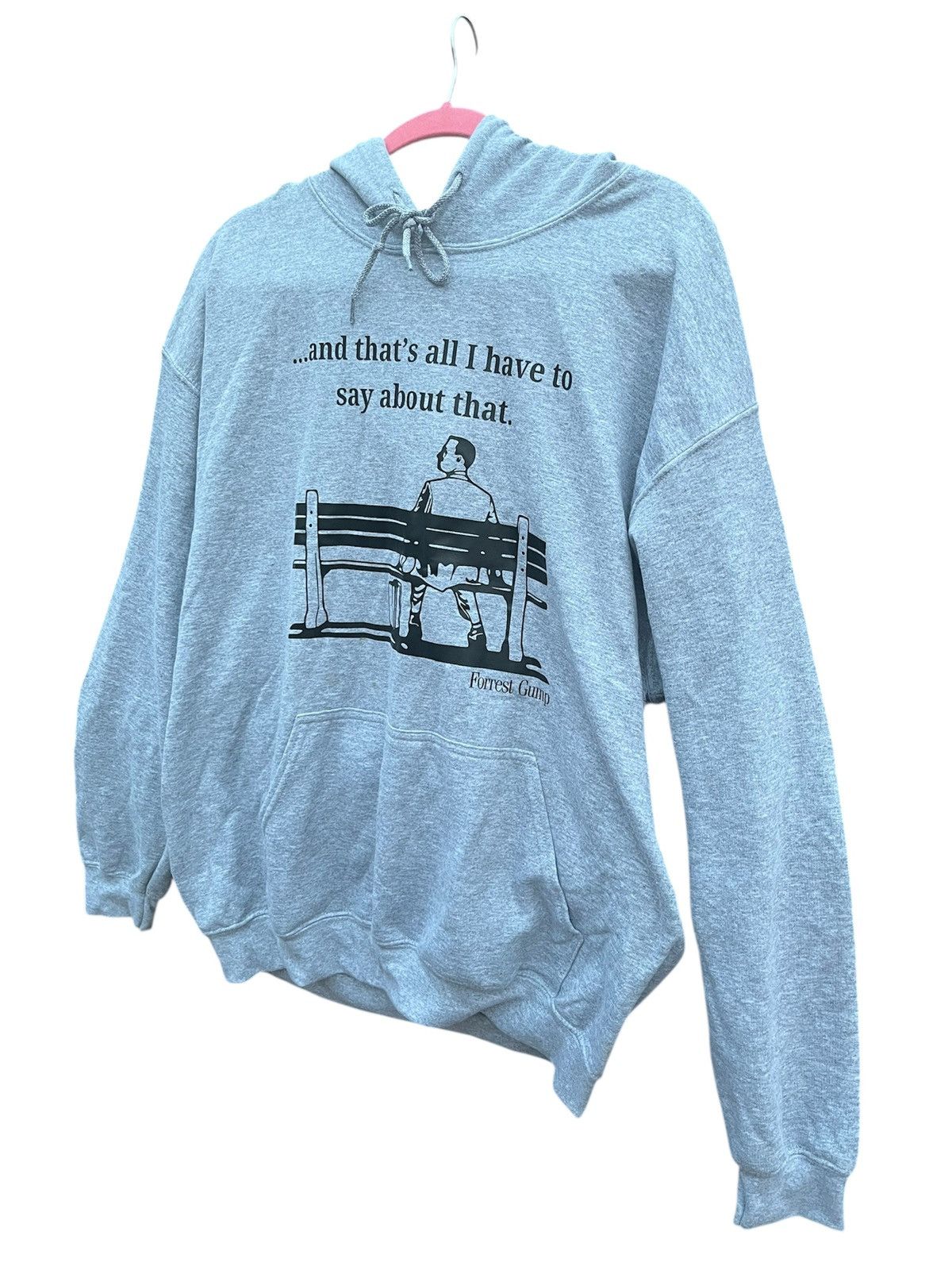 Vintage Vintage 90s Forrest Gump Hoodie Grey Movie Promo L Size US L / EU 52-54 / 3 - 5 Thumbnail