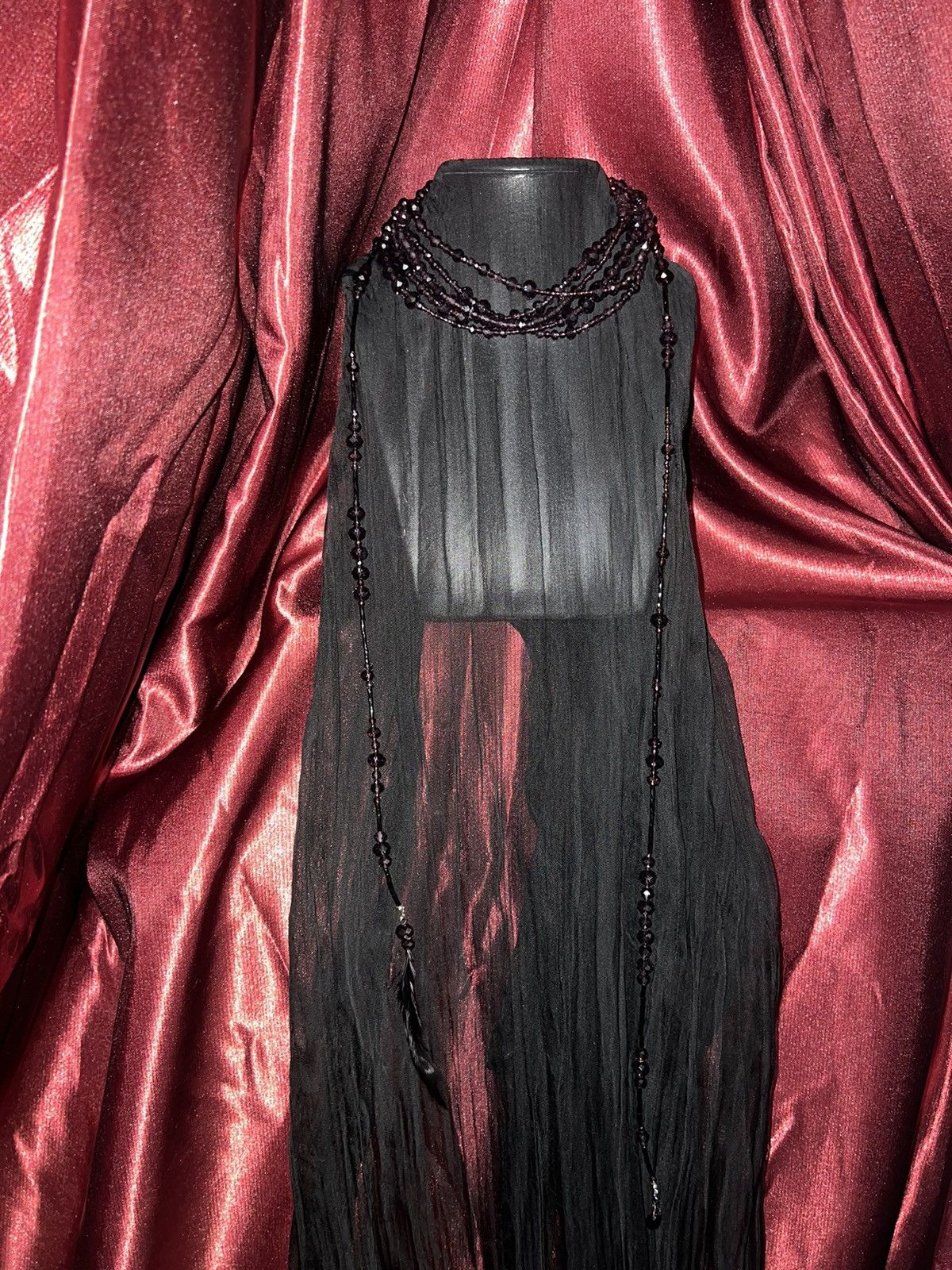 Anna Sui Purple crystal layered choker with feather 🪶🔮 Size ONE SIZE - 3 Thumbnail