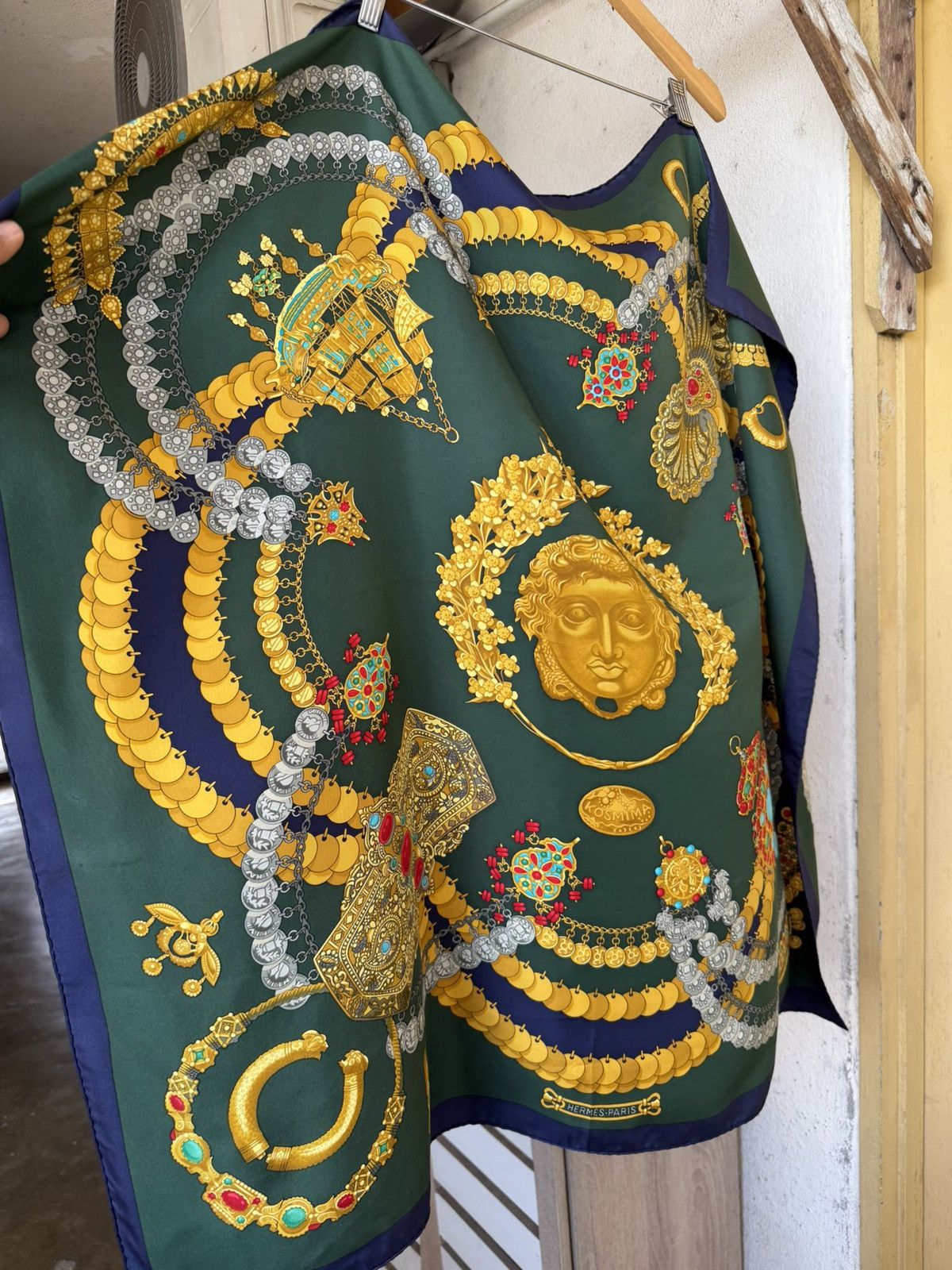 Hermes Rare Vintage 90s Hermes Kosmima Silk Scarve Size ONE SIZE - 13 Thumbnail