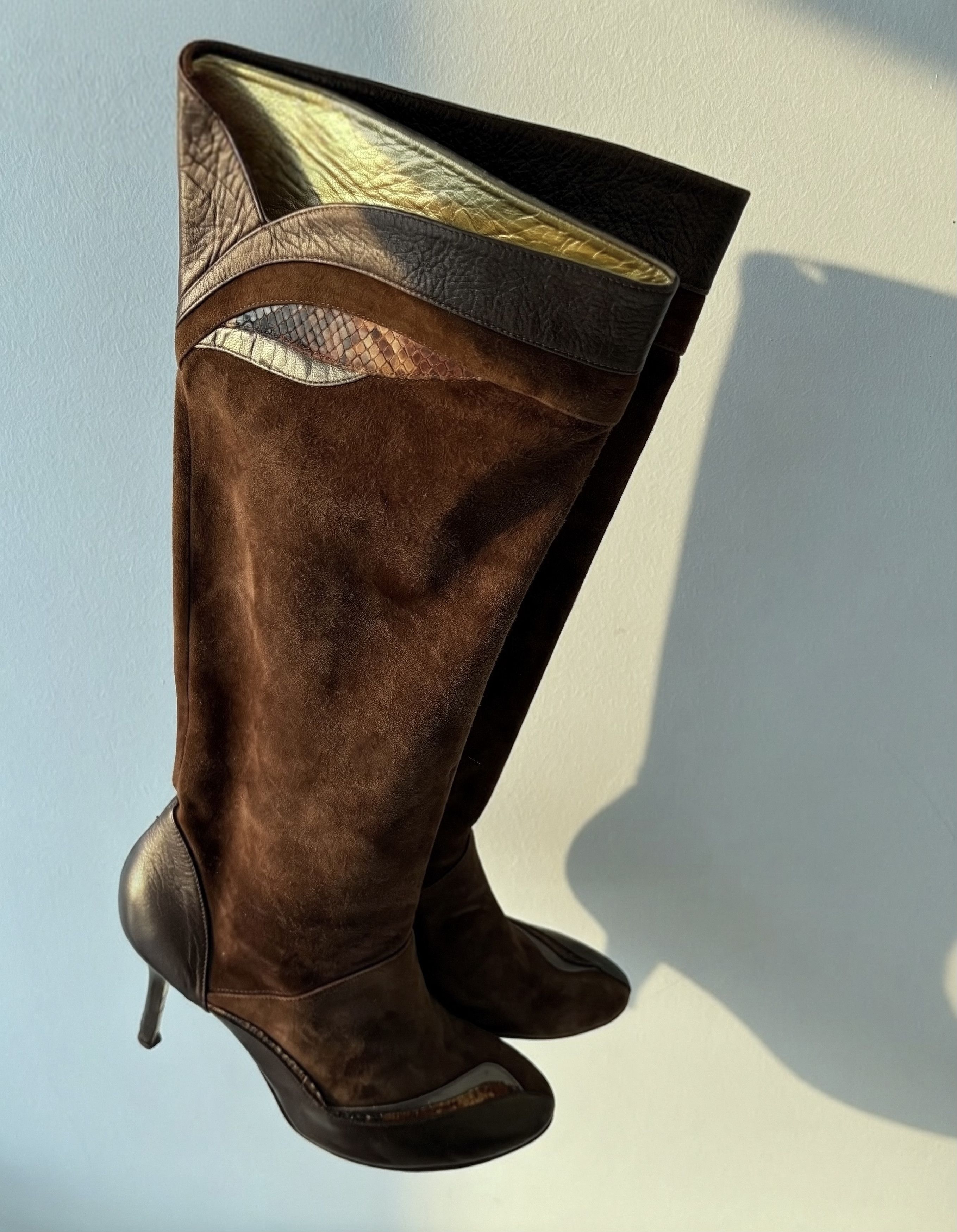 Dolce & Gabbana D&G Dolce & Gabbana Early 2000s Suede Boots EU 39.5 Size US 9.5 / IT 39.5 - 1 Thumbnail