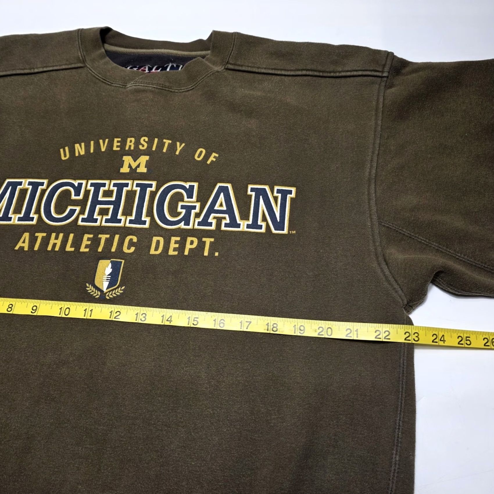 Vintage VINTAGE Michigan Wolverines Galt Sand Men's Sweatshirt Medium Heavyweight 90's Size US XL / EU 56 / 4 - 5 Thumbnail