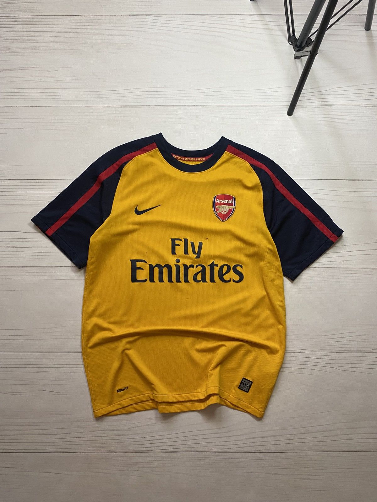 Vintage Nike Arsenal 2008/09 away worn y2k jersey t shirt