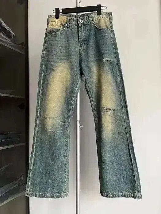 Japanese Brand Blue Gradient Wash Bootcut Flared Jeans Size US 30 / EU 46 - 4 Thumbnail
