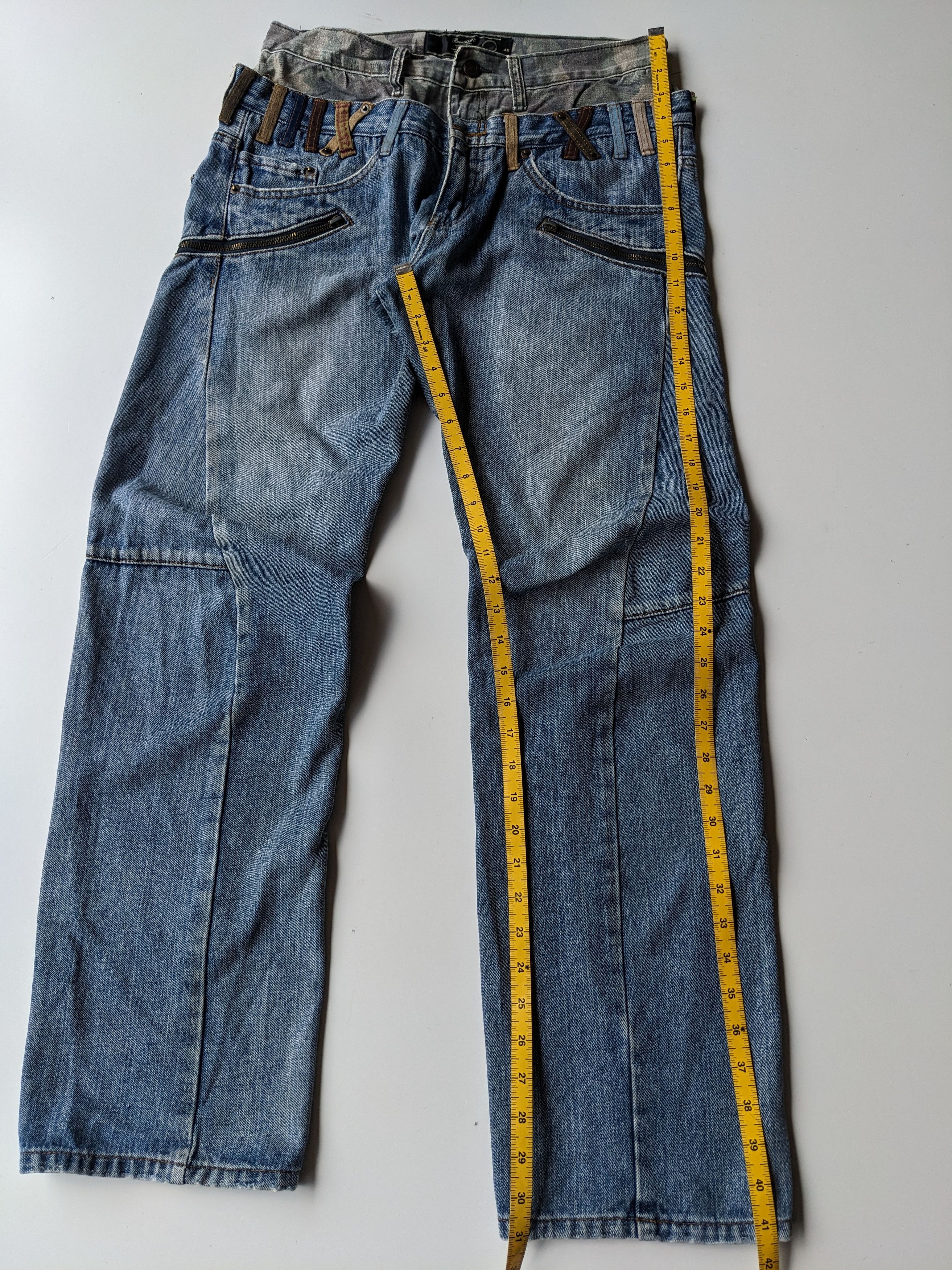Japanese Brand Breathmint double waist camo jeans Size US 31 - 10 Thumbnail