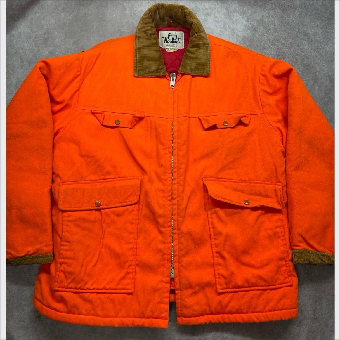 Other VINTAGE WOOLRICH BLAZE ORANGE HUNTING CHORE ZIP JACKET XL 19 Size US XL / EU 56 / 4 - 1 Thumbnail