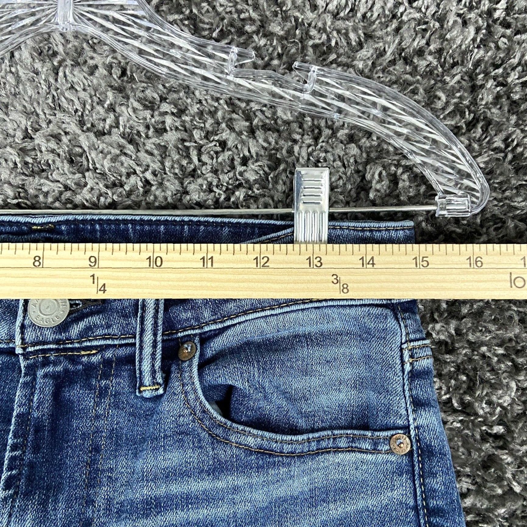 American Eagle Outfitters American Eagle Outfitters Next Level Stretch Original Straight Jeans 30x28 Blue Mens Size US 30 / EU 46 - 6 Thumbnail