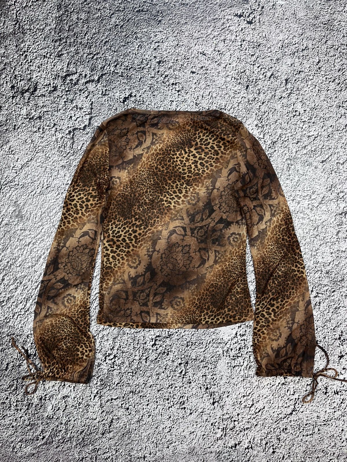 Vintage Vintage Cavalli vibe open sleeves tiger blouse glamour S Size S / US 4 / IT 40 - 6 Thumbnail
