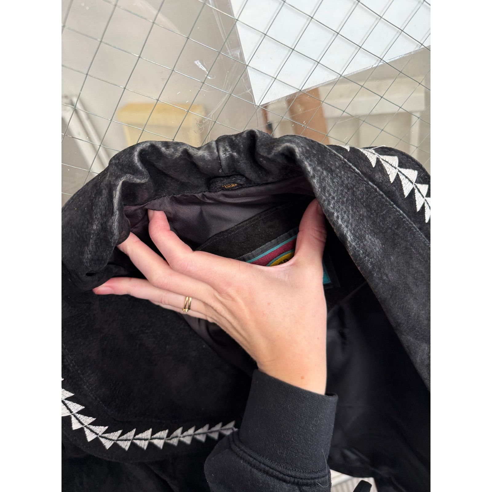 Vintage Vintage Pioneer Wear Black Suede Leather Jacket Sz Med GS Size M / US 6-8 / IT 42-44 - 8 Thumbnail