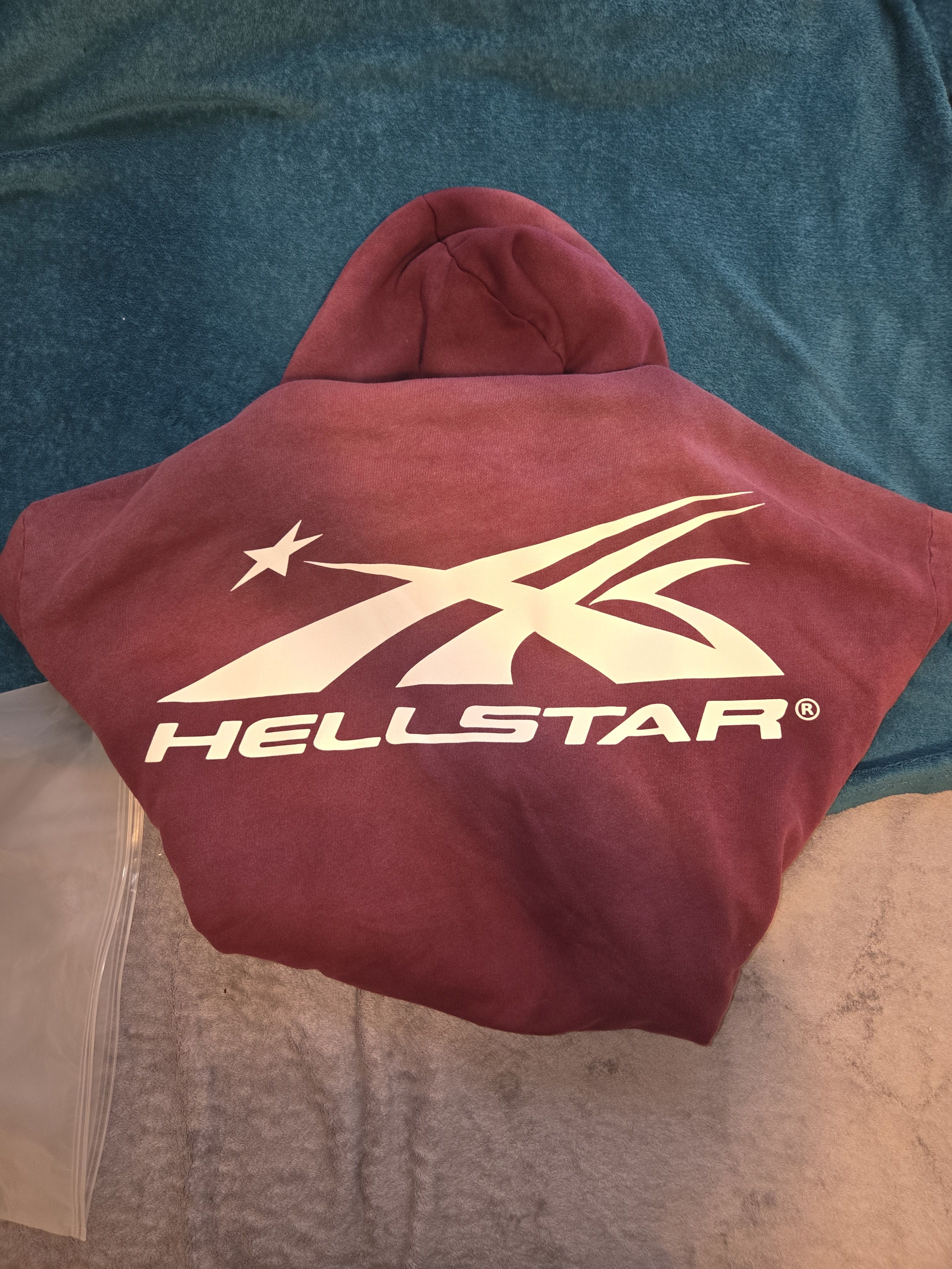 HELLSTAR Hellstar Burgundy zip up hoodie Size US L / EU 52-54 / 3 - 6 Thumbnail