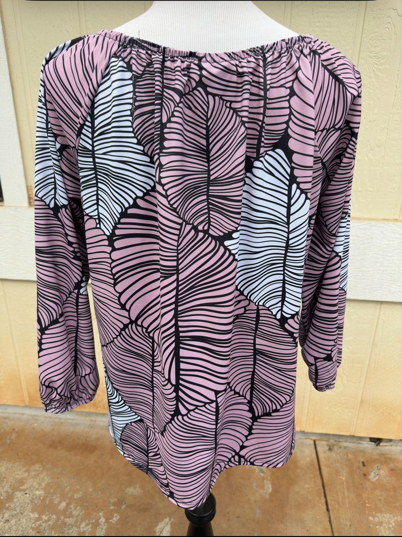 Other Manuhealii Hawaiian Blouse Purple/White Women's Medium Size M / US 6-8 / IT 42-44 - 2 Thumbnail