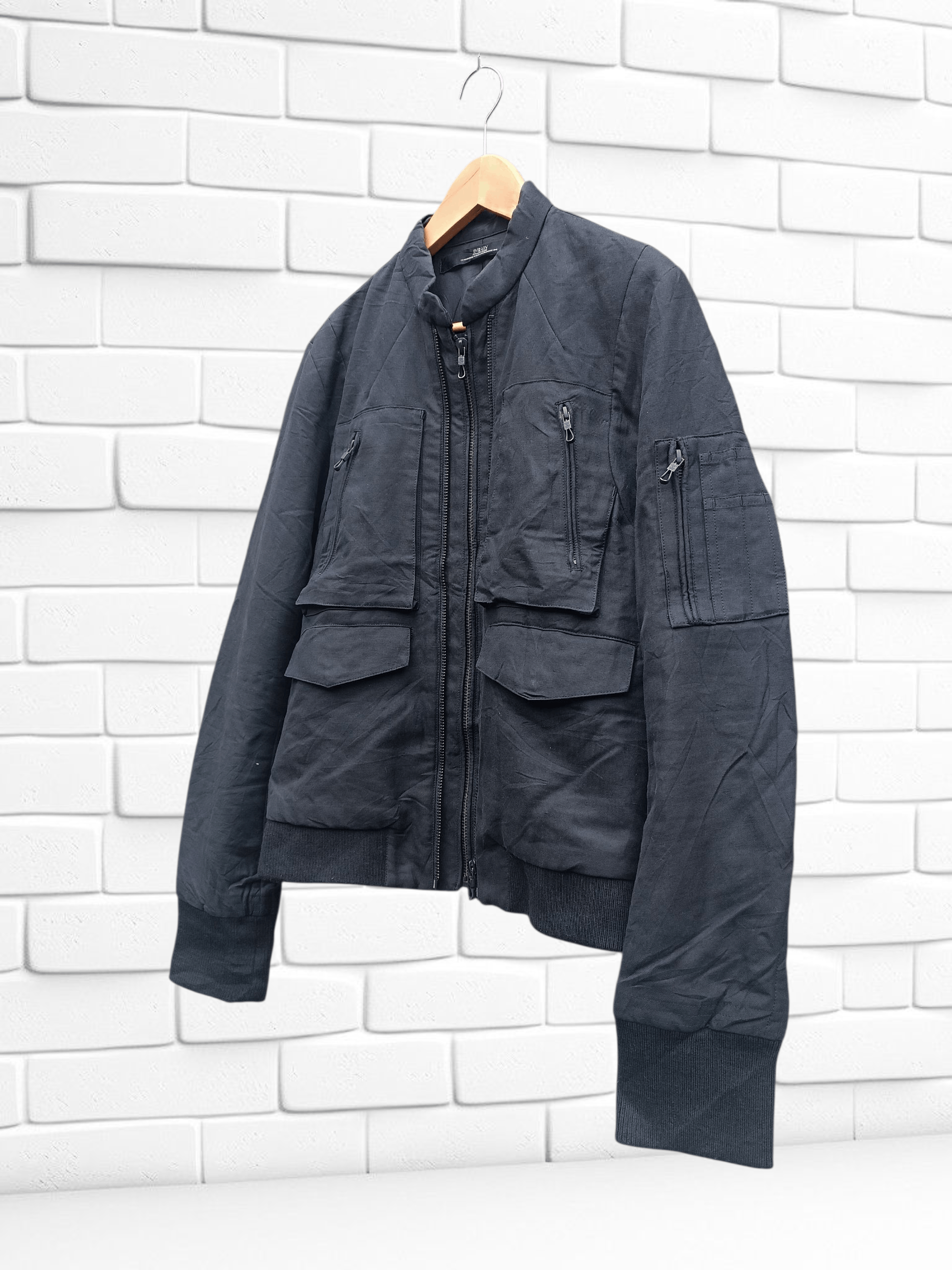 Japanese Brand Dirain Bomber Jacket Double Zip Ifsixwasnine L.G.B Style Size US M / EU 48-50 / 2 - 2 Thumbnail