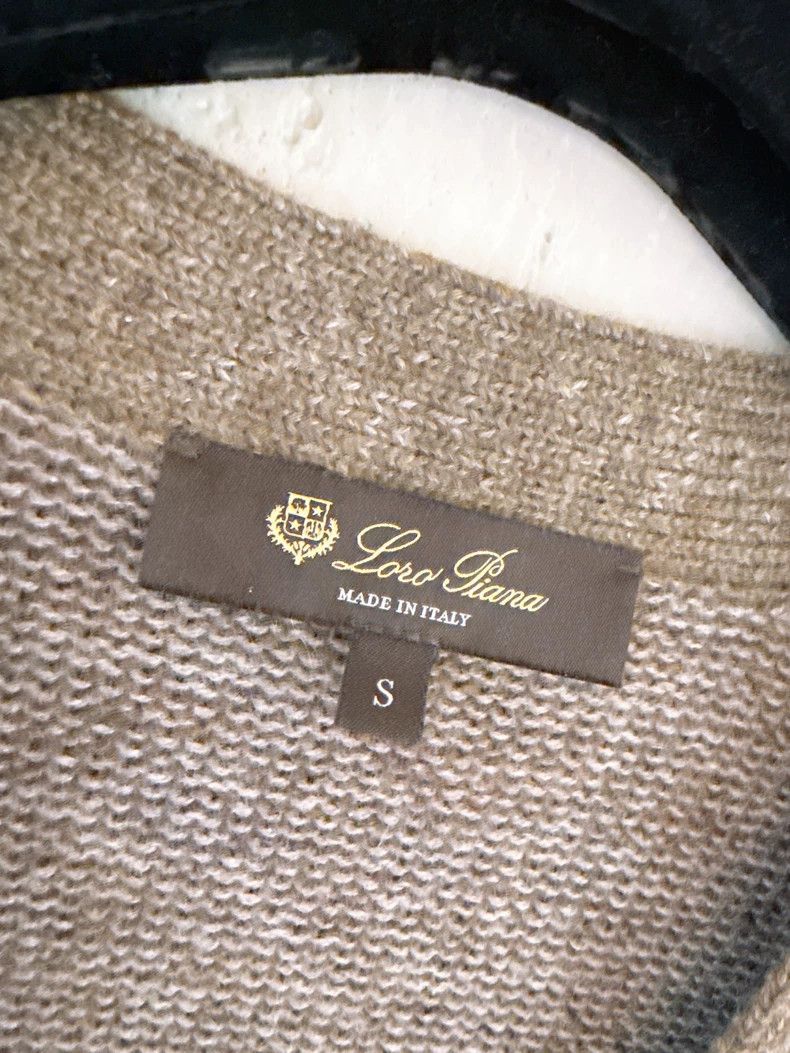 Loro Piana LORO PIANA Holiday Series Moss Green Goat Cashmere Knitted Size S / US 4 / IT 40 - 7 Thumbnail