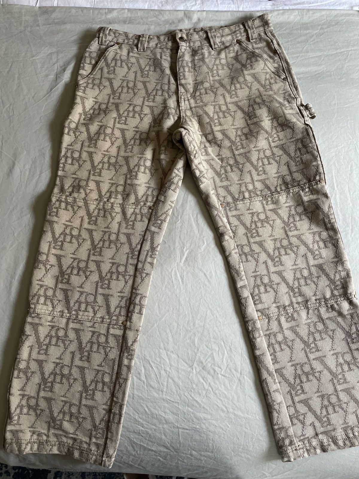 Vandy The Pink VANDY monogram double knee carpenter pants Size US 34 / EU 50 - 5 Thumbnail