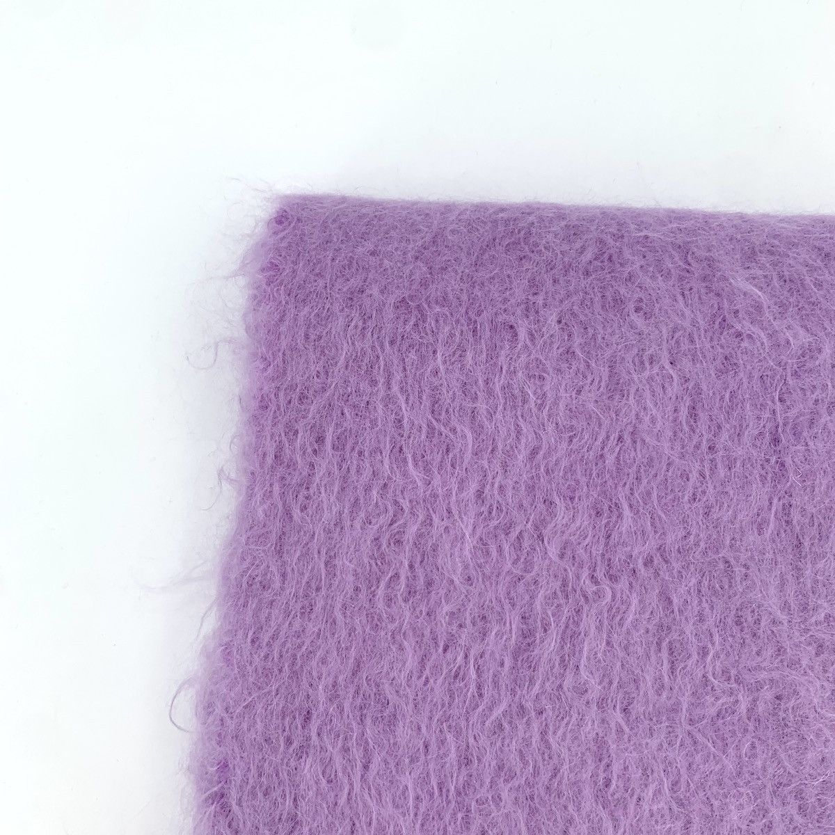 Loewe Loewe Purple Logo Leather Tag Mohair Tassel Scarf Size ONE SIZE - 5 Thumbnail