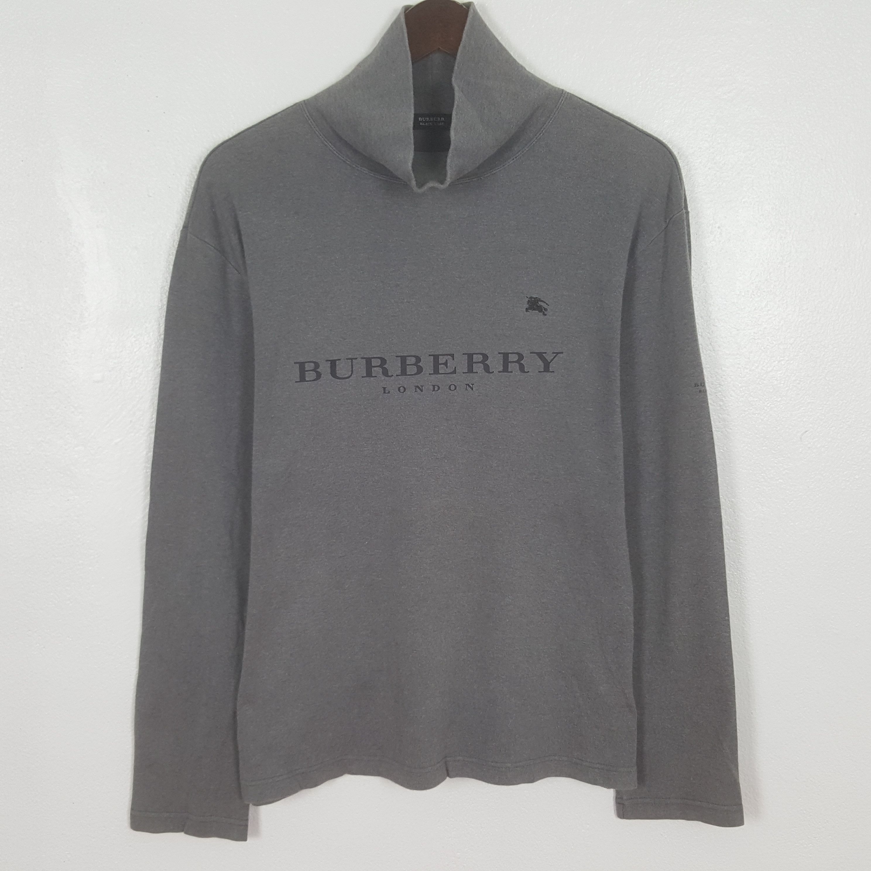 Burberry Vintage Burberry Black Label Custom Turtleneck Shirt Size US S / EU 44-46 / 1 - 1 Thumbnail