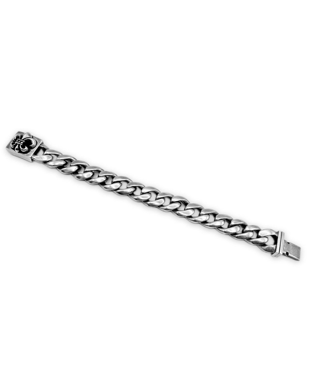 Chrome Hearts Chrome Hearts Fleur de Lis Box ID Cuban Link Bracelet Size ONE SIZE - 2 Thumbnail