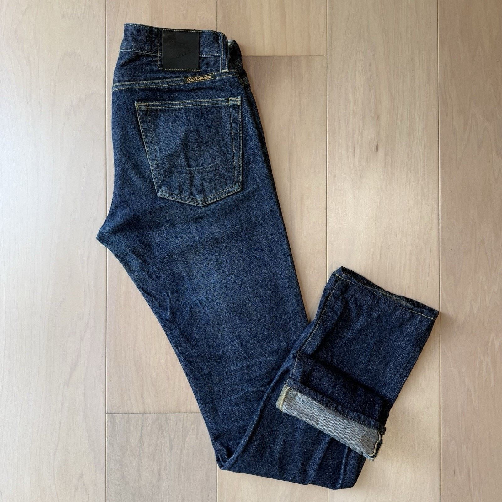 Civilianaire Civilianaire Selvedge Jeans 30 Blue Dark Wash Japan Denim Size US 30 / EU 46 - 2 Thumbnail
