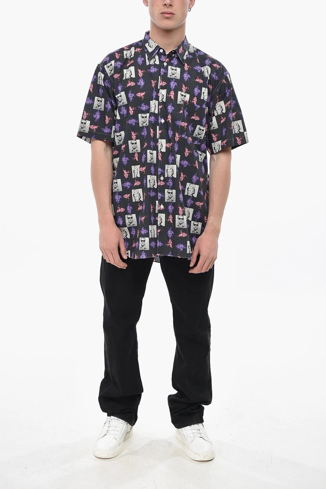 Comme des Garcons og1mm0426 Printed Cotton Shirt in Multicolor Size US XL / EU 56 / 4 - 4 Thumbnail