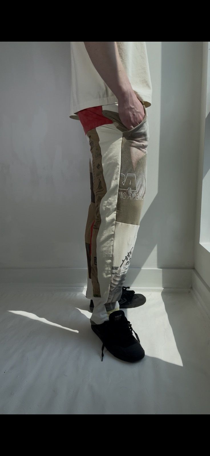 Vintage Vintage Patchwork Reconstructed Sweatpants Size US 32 / EU 48 - 4 Thumbnail