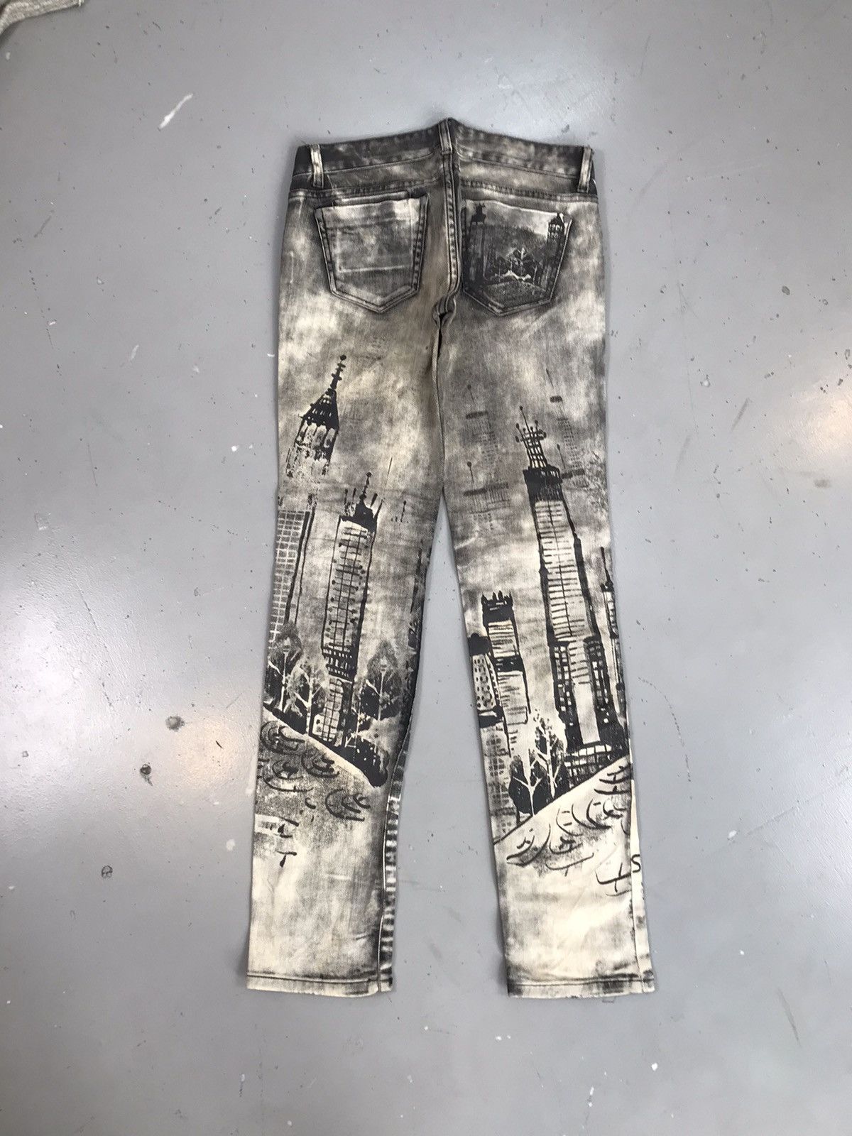 Vintage Vintage tuogu Aop slim fit denim Size 32" / US 10 / IT 46 - 6 Thumbnail