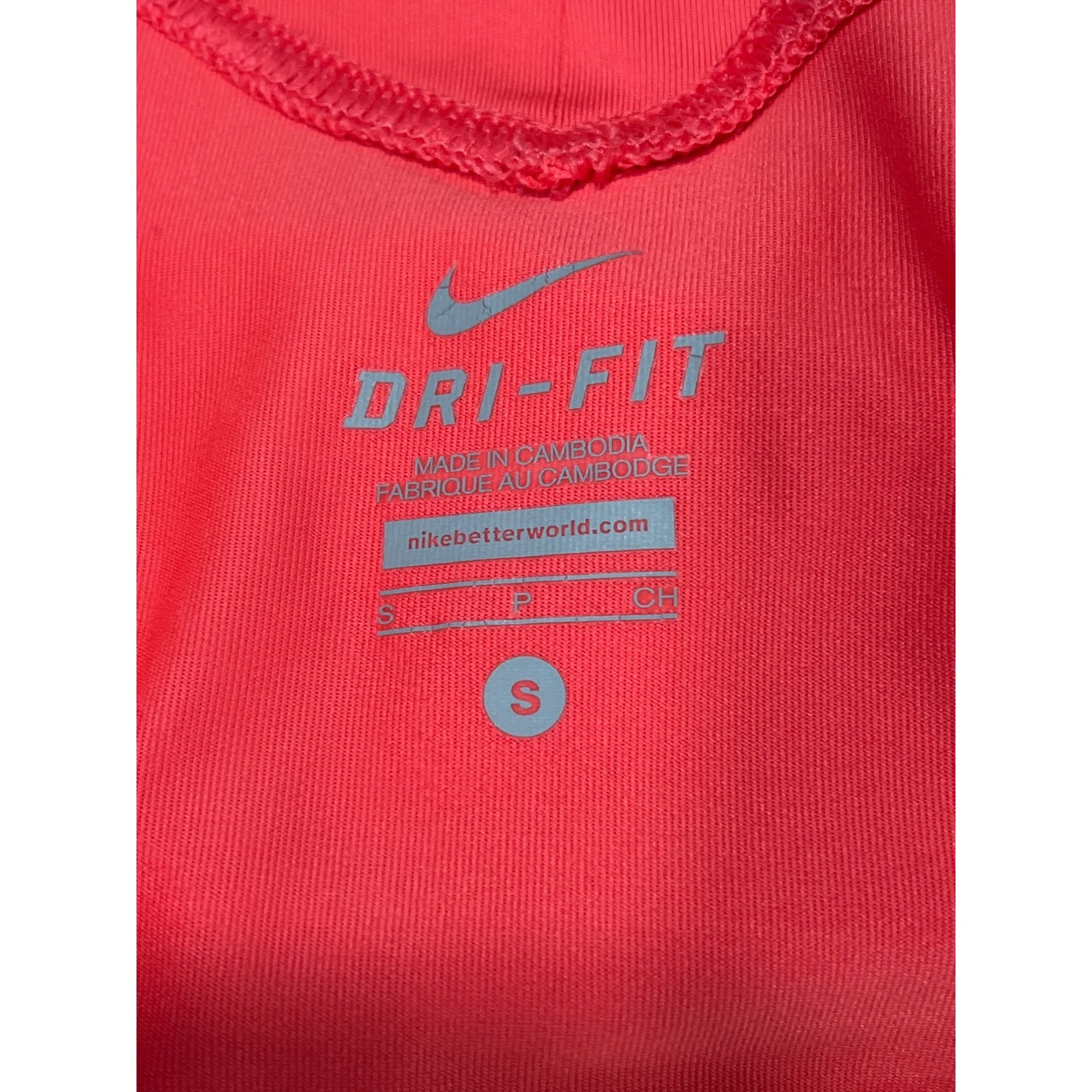 Nike Nike Dri-Fit Coral Athletic Tank Top With Built-In Yellow Br Size S / US 4 / IT 40 - 6 Thumbnail