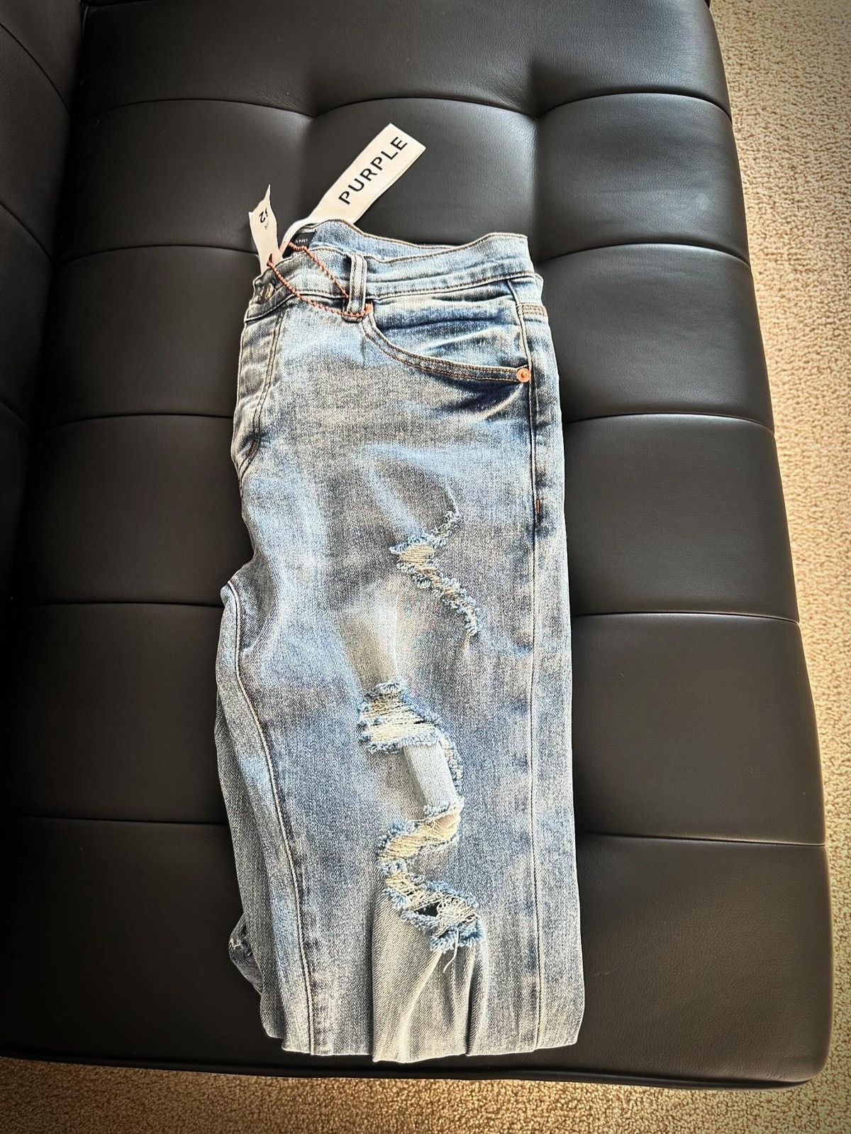 Other Mens Distressed Blue Jeans Size US 32 / EU 48 - 2 Thumbnail