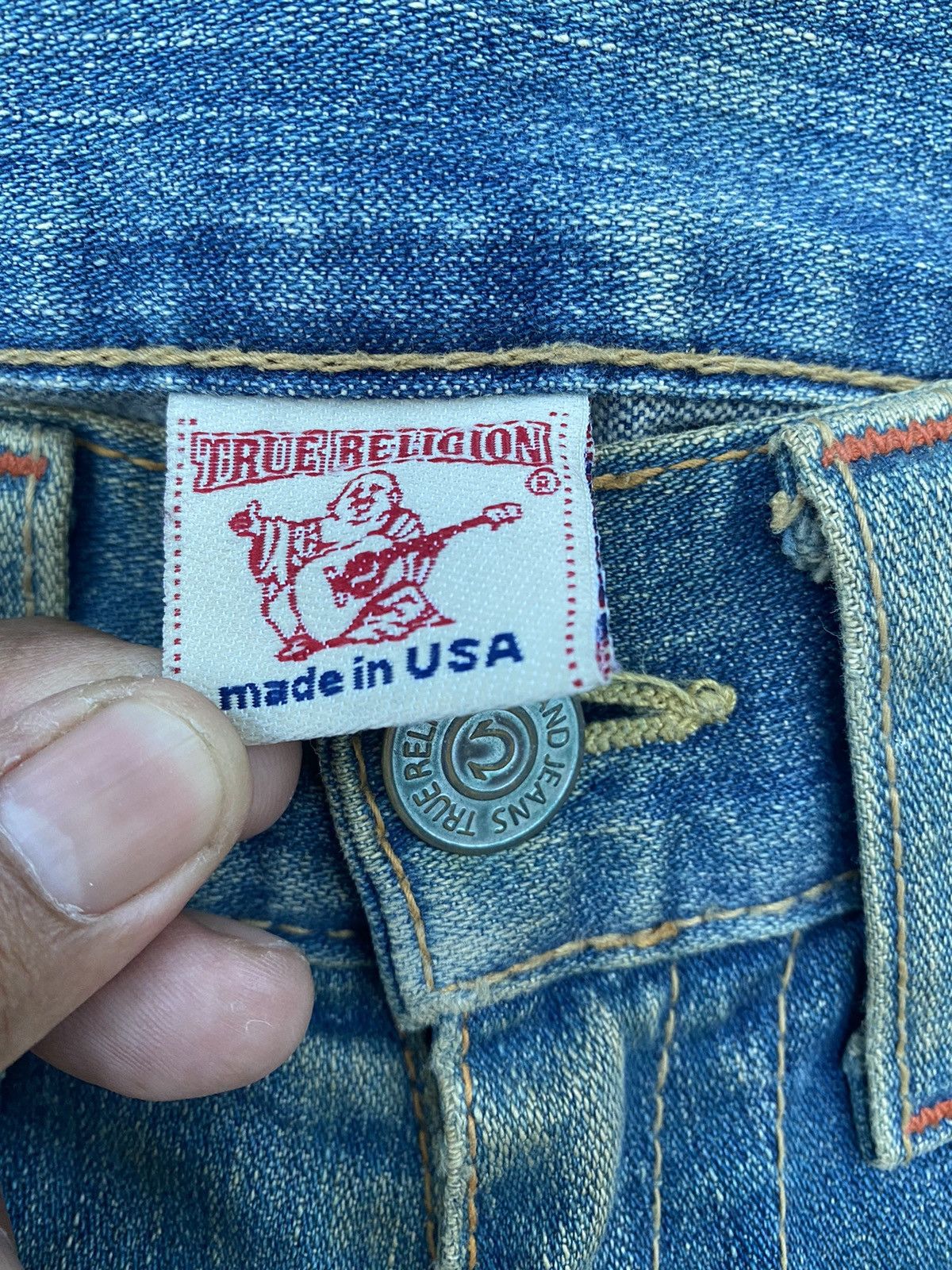 True Religion True Religion Dirty Rusty Distressed Denim Size US 30 / EU 46 - 13 Thumbnail