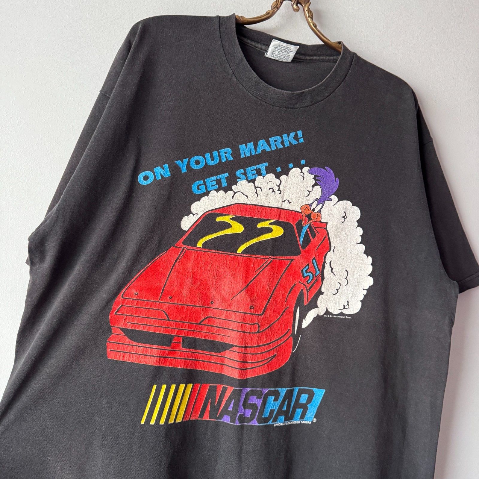 NASCAR Looney Tunes Vintage 1994 NASCAR T-Shirt Lee Single Stitch Size US XL / EU 56 / 4 - 6 Thumbnail