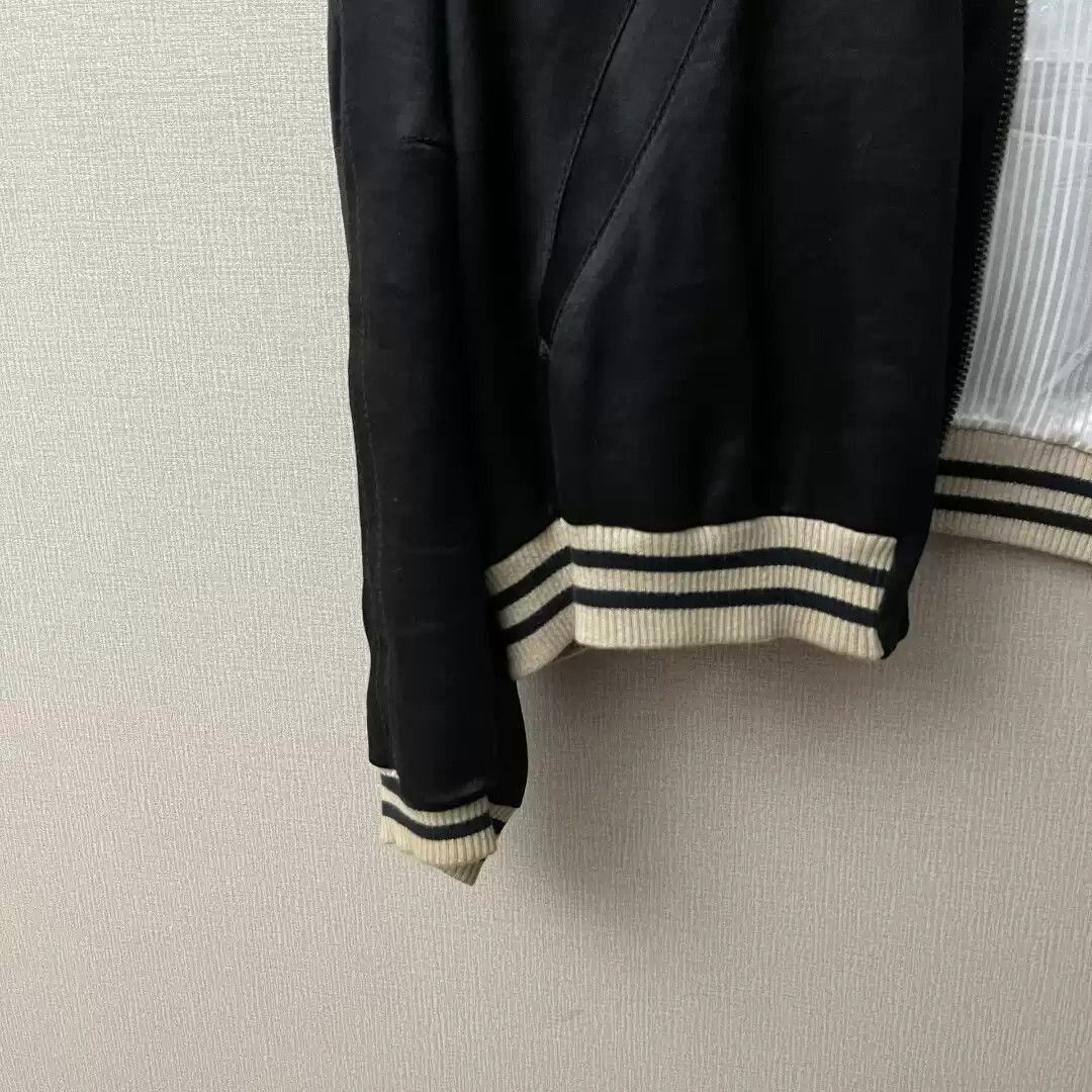 Haider Ackermann Haider Ackermann 15Ss Og Black Silk Stain Bomber Jacket Xl- Size US XL / EU 56 / 4 - 4 Thumbnail