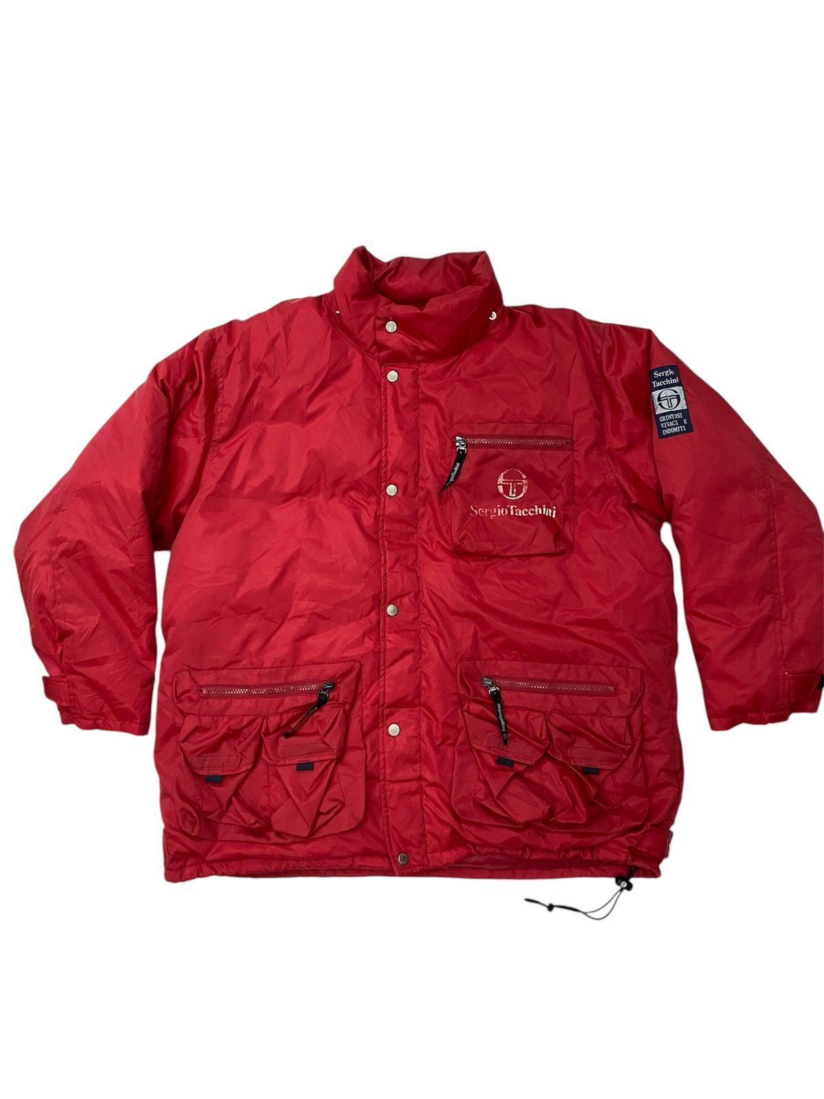 Sergio Tacchini Vtg Sergio Tacchini goose down tactical jacket Size US L / EU 52-54 / 3 - 3 Thumbnail